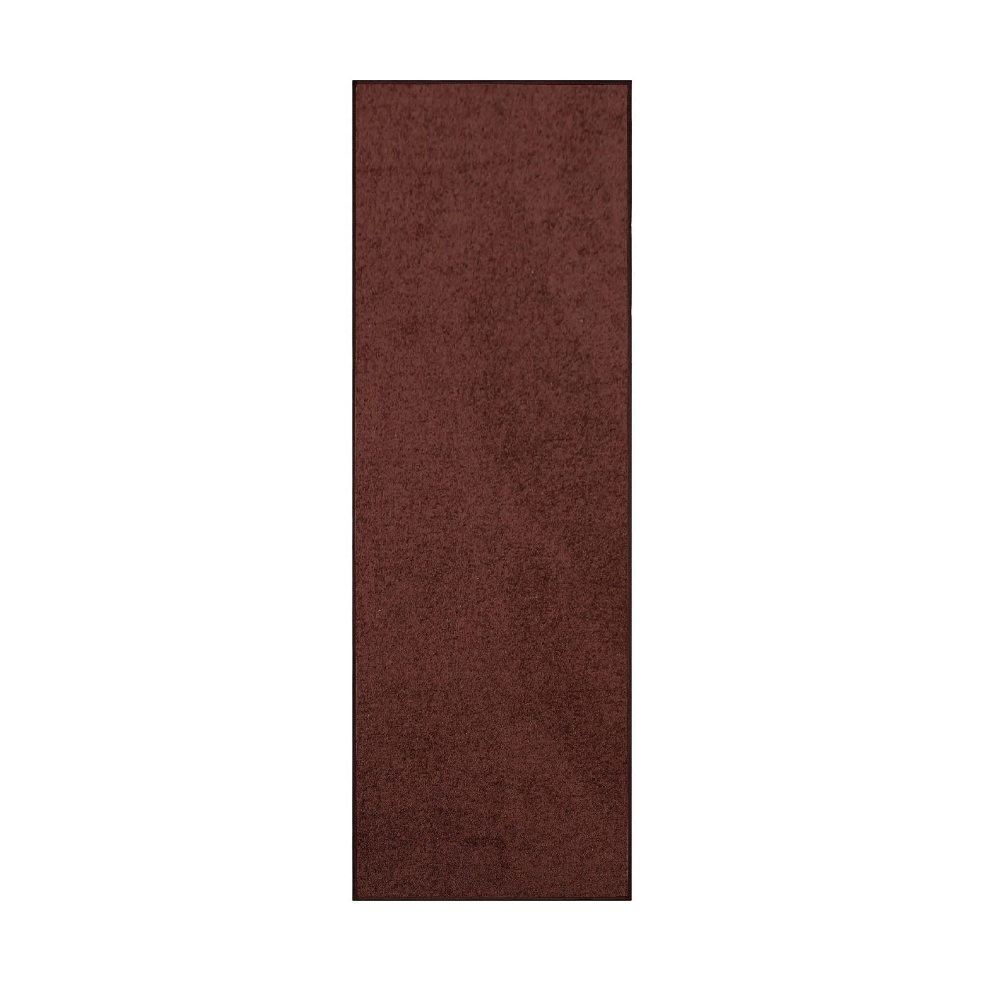 Premium Chocolate Brown Indoor/Outdoor Runner Rug 2' x 12' - Commercial Grade, Pet & Kid Friendly, Stain Resistant - Perfect for Living Room, Hallway, Wedding Aisle, Event Decor - Made in USA
