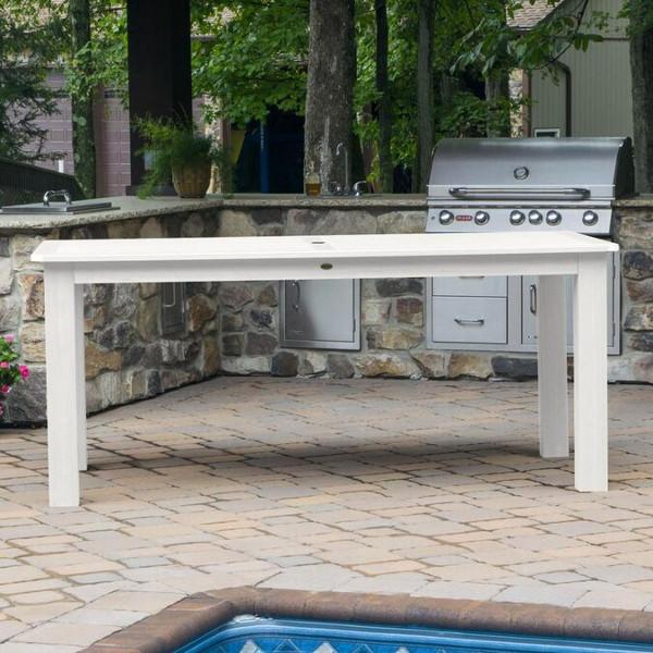 Outdoor Rectangular Counter Height Dining Table - Weather-Resistant Patio Furniture for Backyard, Deck, and Garden Dining - Perfect for Entertaining Guests