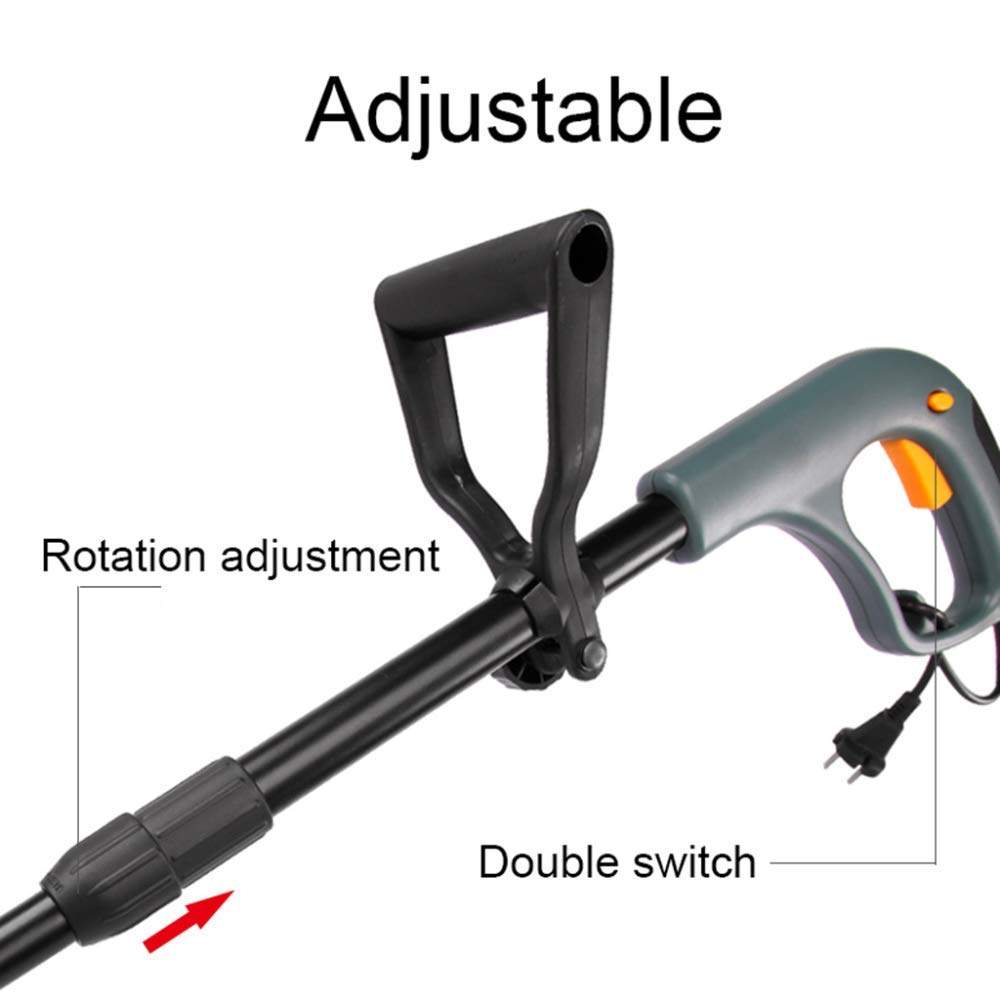 350W Brush Cutter Hedge Trimmer - Adjustable 94cm-114cm Length, 10000r/min High Speed, Dual Safety Switch - Perfect for Lawn Care, Yard Maintenance & Landscaping