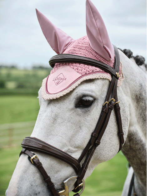 Le Mieux Classic Fly Hood - Breathable Horse Fly Mask with UV Protection for Summer Riding & Pasture Use