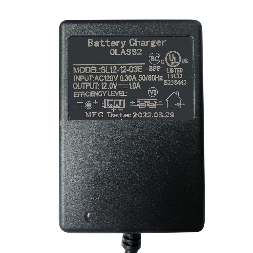 12V Kids Ride-On Car Charger - Power Adapter for Yamaha, Toyota, Dumar - Perfect for Electric Toy Vehicles