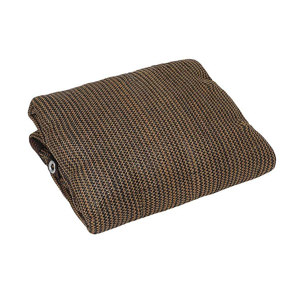 15m x 2m Premium Fence Windscreen Privacy Screen - Durable Coffee Fabric Mesh Shade Cover for Garden, Patio, and Outdoor Privacy Protection - Perfect for Backyard, Poolside, and Sports Court Enclosures