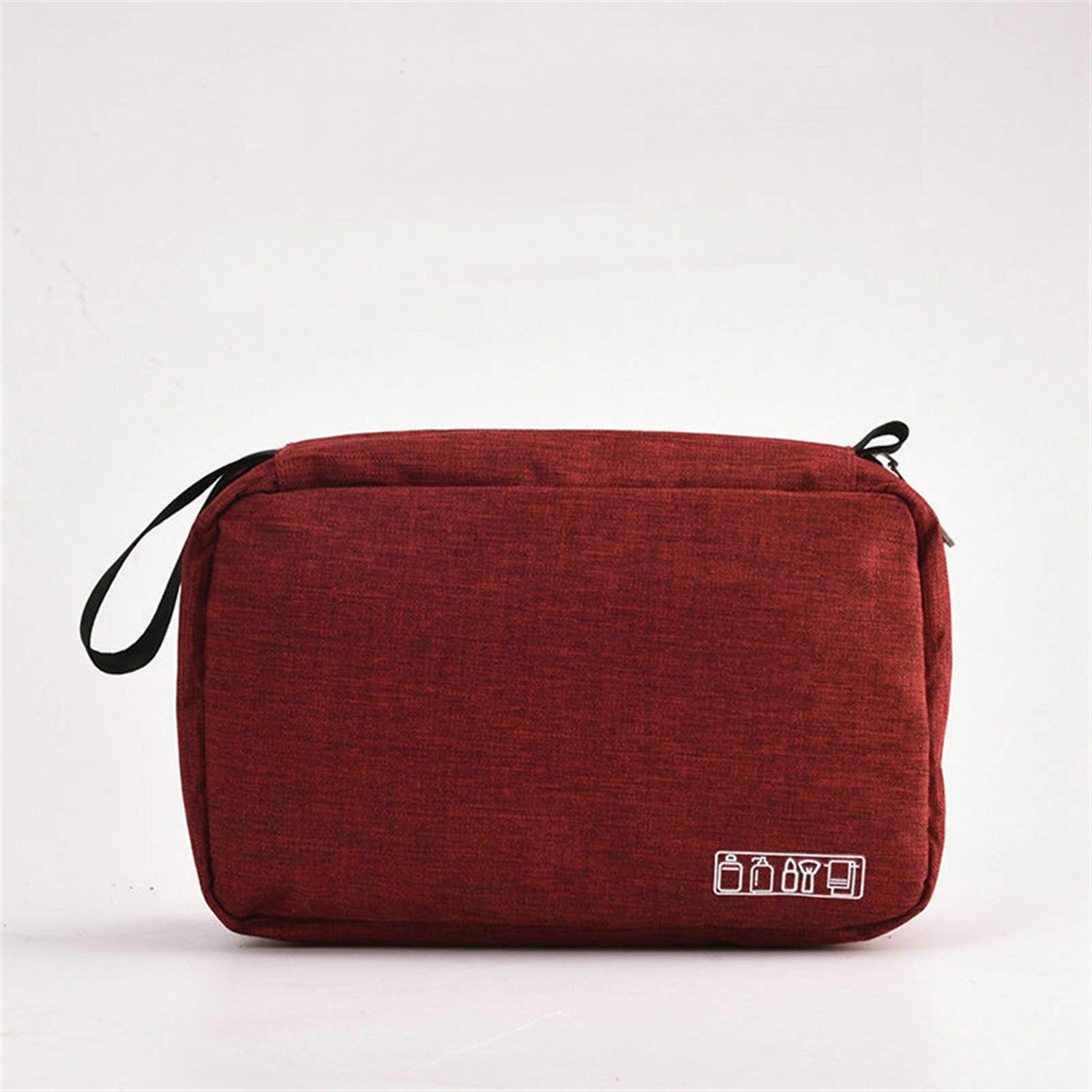 Premium Hanging Travel Toiletry Bag for Men & Women - Waterproof Cosmetic Organizer with Multiple Pockets - Ideal for Makeup, Shower, Gym & Vacation (Burgundy)