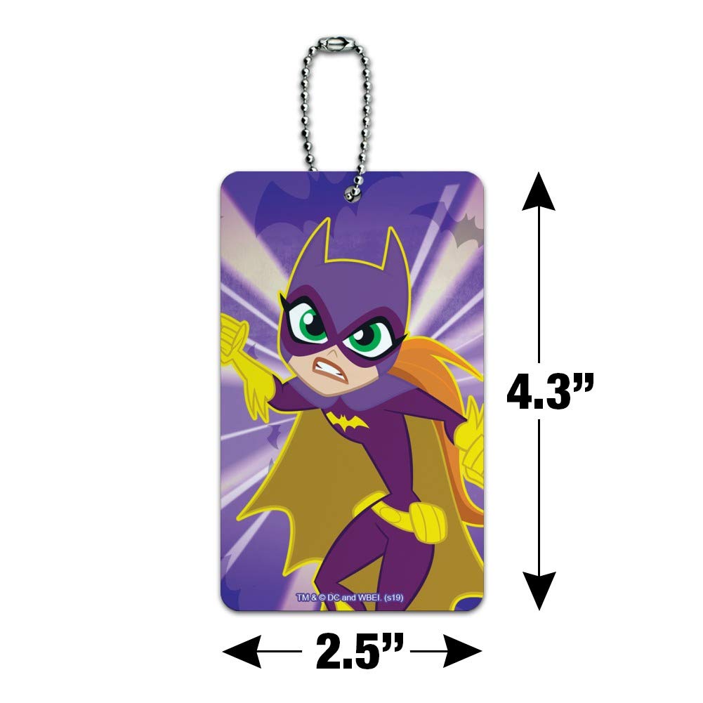 DC Super Hero Girls Batgirl Luggage Tag - Durable Suitcase ID Card for Travel Carry-On - Perfect for Kids Suitcases, Backpacks & School Bags