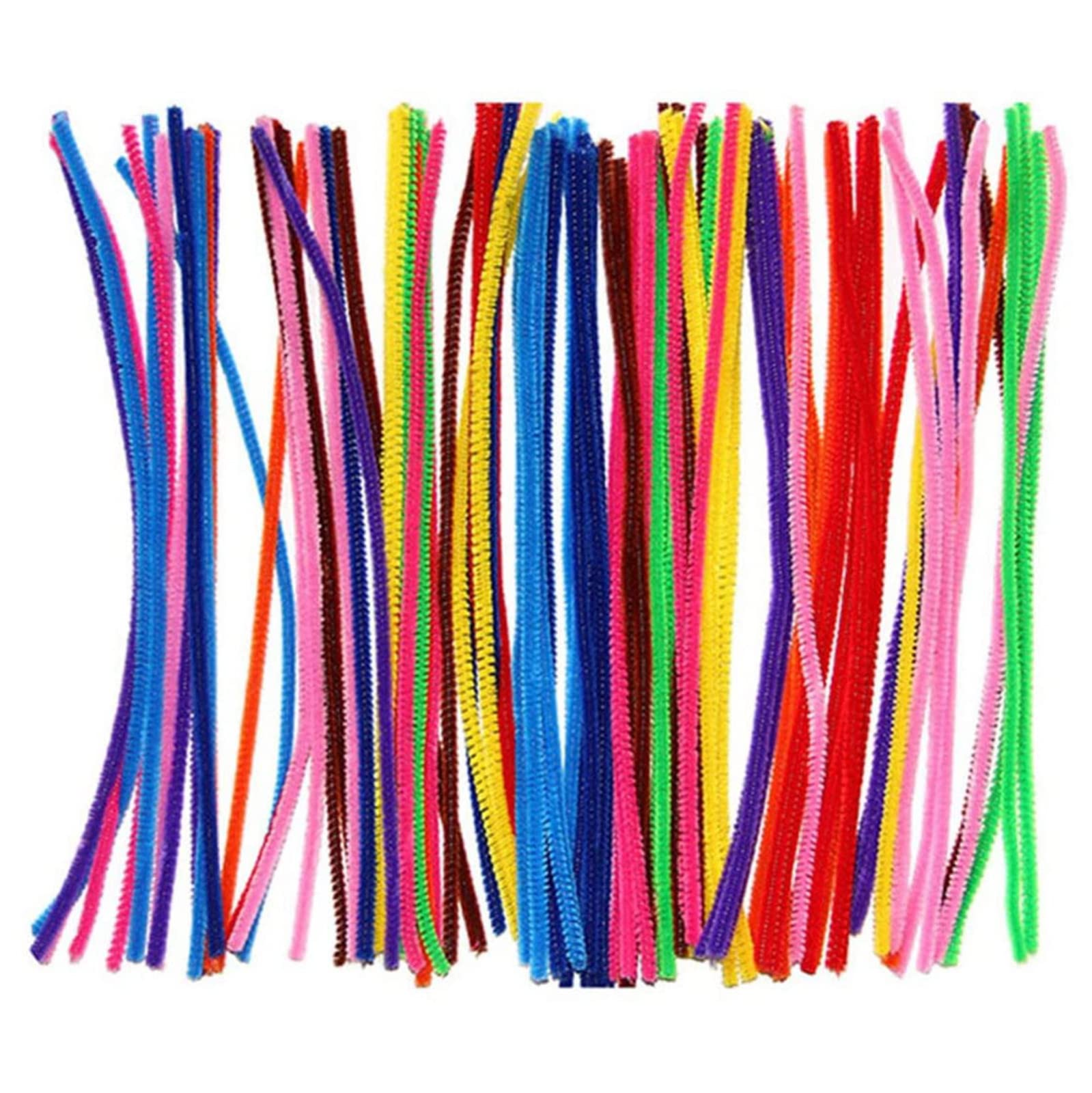 Glitter Pipe Cleaners for Crafts - 100pcs 12 Inch Colorful Art Supplies for Kids DIY Projects, Classroom Activities & Holiday Decorations (Assorted Colors)