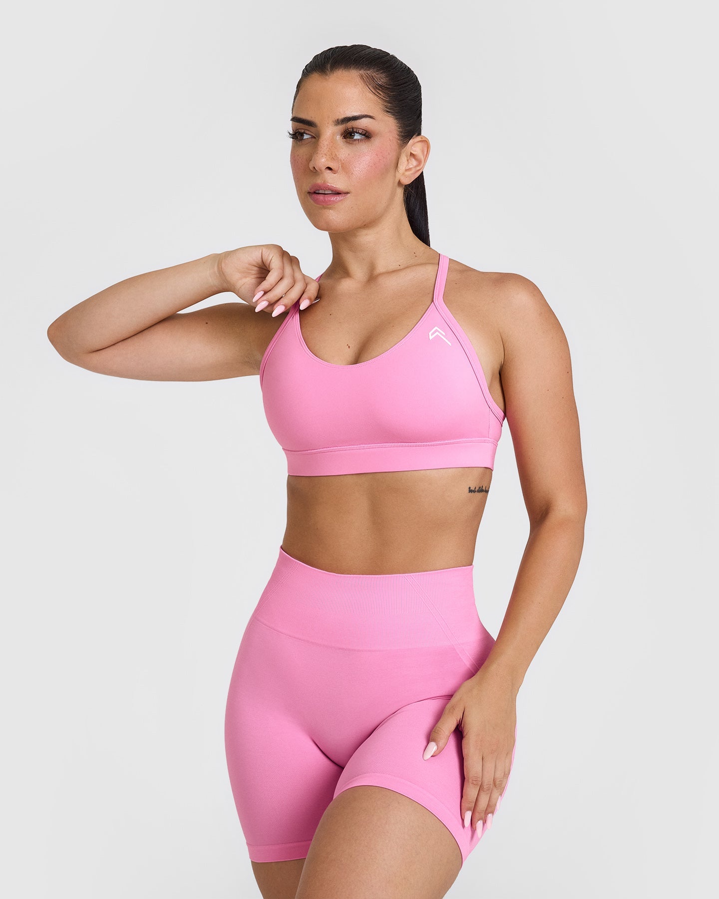 High Support Everyday Sports Bra for Women - Comfortable Workout Top in Power Pink | Gym, Running, Yoga & Active Wear