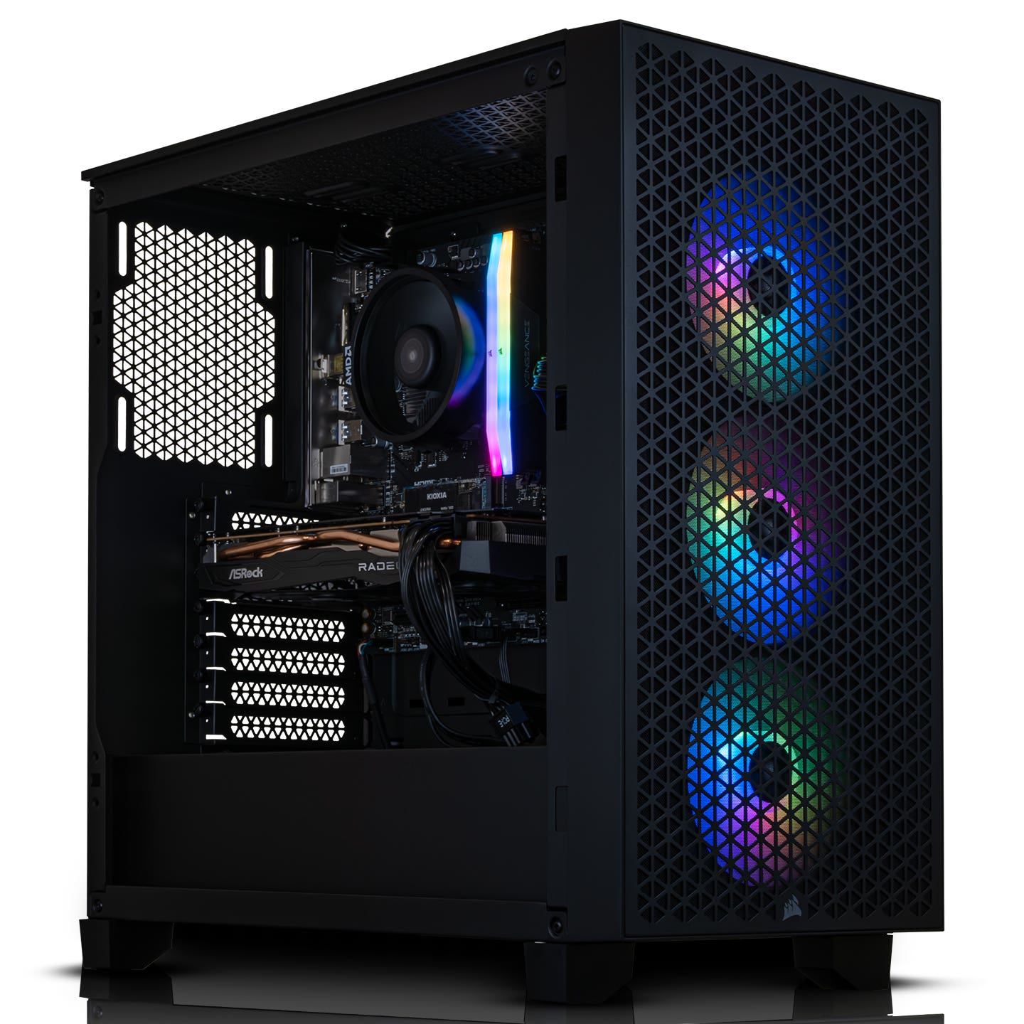 3000D RGB Gaming Desktop PC with AMD Ryzen 5 7500F & Radeon RX 7700 XT 12GB - Perfect for 4K Gaming, Streaming & Content Creation