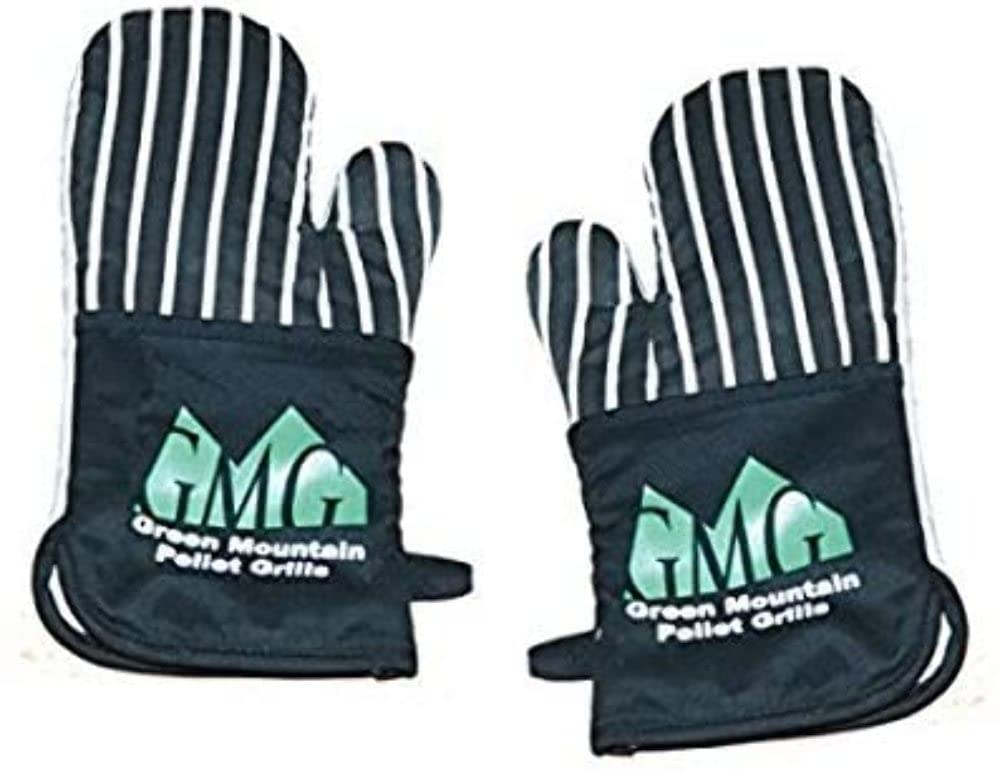 Green Mountain Grills GMG-4022 Extra Large Oven Mitts Pair - Heat Resistant BBQ Grilling Gloves for Outdoor Cooking, Baking & Kitchen Use