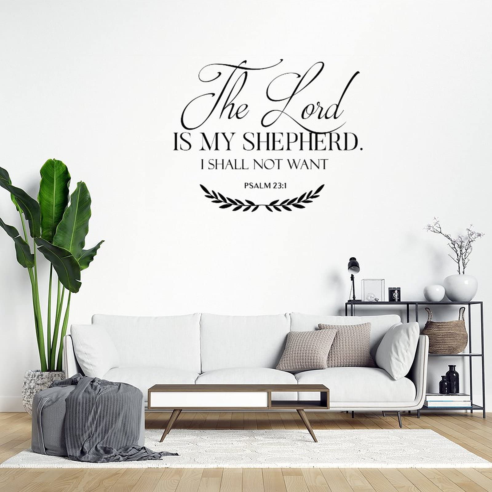 The Lord is My Shepherd Wall Art - Funny Christian Home Decor for Bedroom, Living Room, Bathroom, Office & Kitchen | Perfect Gift for Family & Friends