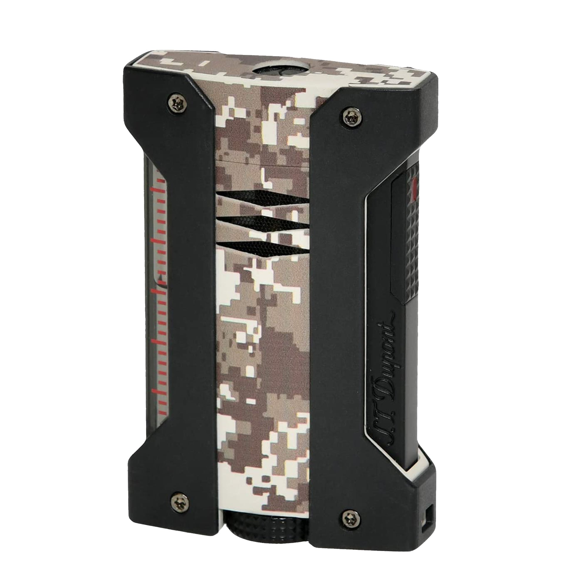 S.T. Dupont Defi Extreme Desert Camo Cigar Lighter - Premium Windproof Butane Lighter for Cigars, Outdoor Adventures & Survival Gear - Perfect for Camping, Hunting & Gifting