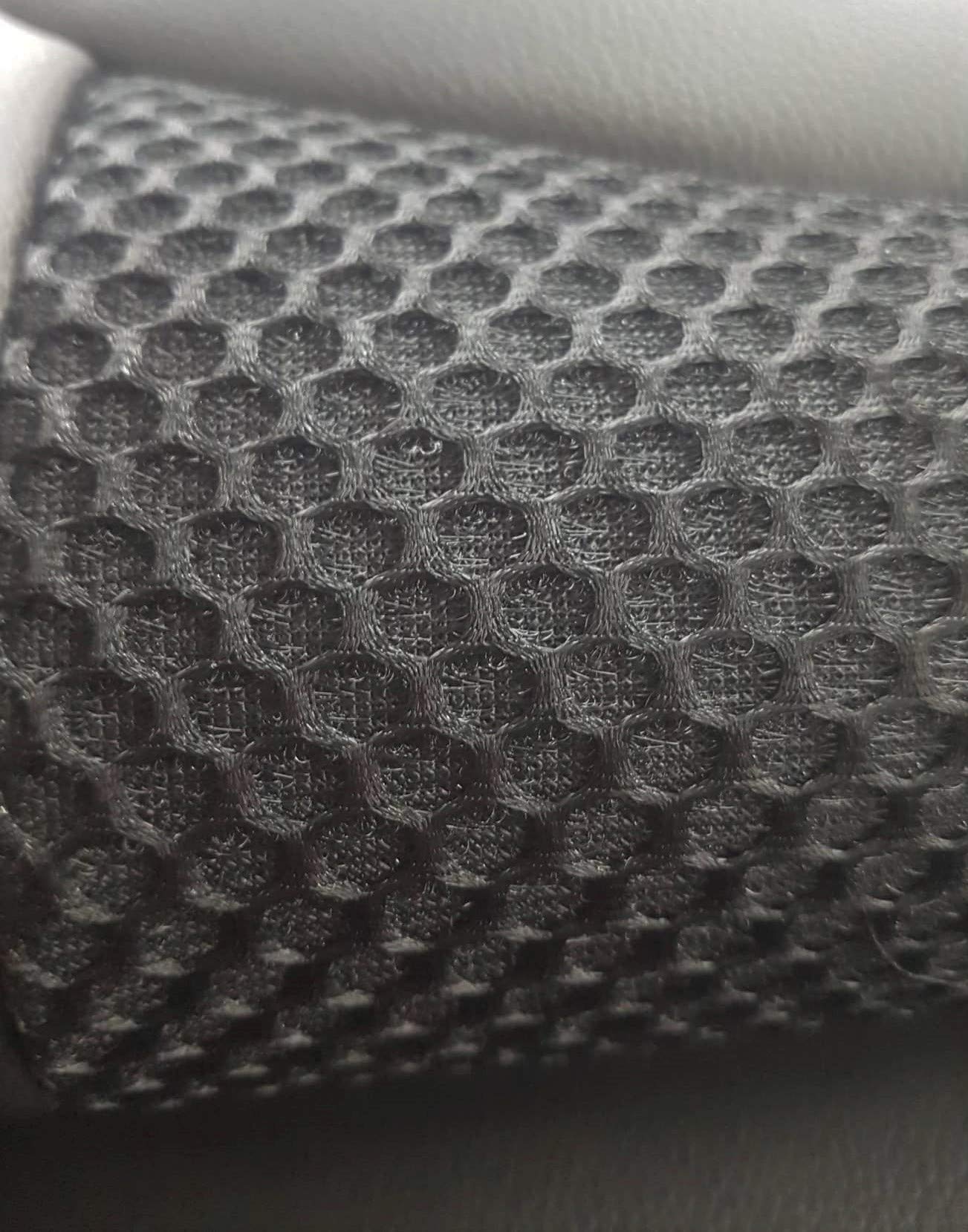 Custom Fit Smart Car Seat Covers - Mix Leatherette & Two-Tone Synthetic Fishnet for Smart Fortwo (451) 2007-2014 | Total Black | Durable & Stylish Protection - Perfect for Daily Commute & Road Trips