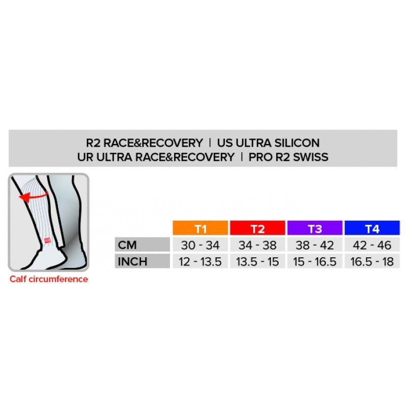 Compressport R2V2 Calf Sleeves - Running & Sports Compression Leg Sleeves for Men & Women (Fluo Pink, R2V2 FL3430) - Improve Performance & Recovery for Marathon, Cycling & Workouts