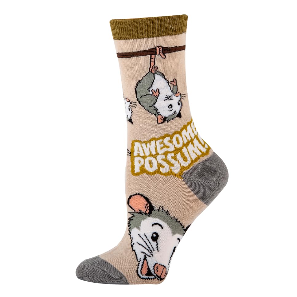 Oooh Yeah Women's Fun Novelty Crew Socks - Positive, Funny & Crazy Cool Socks for Everyday Wear, Gifts & Casual Outfits