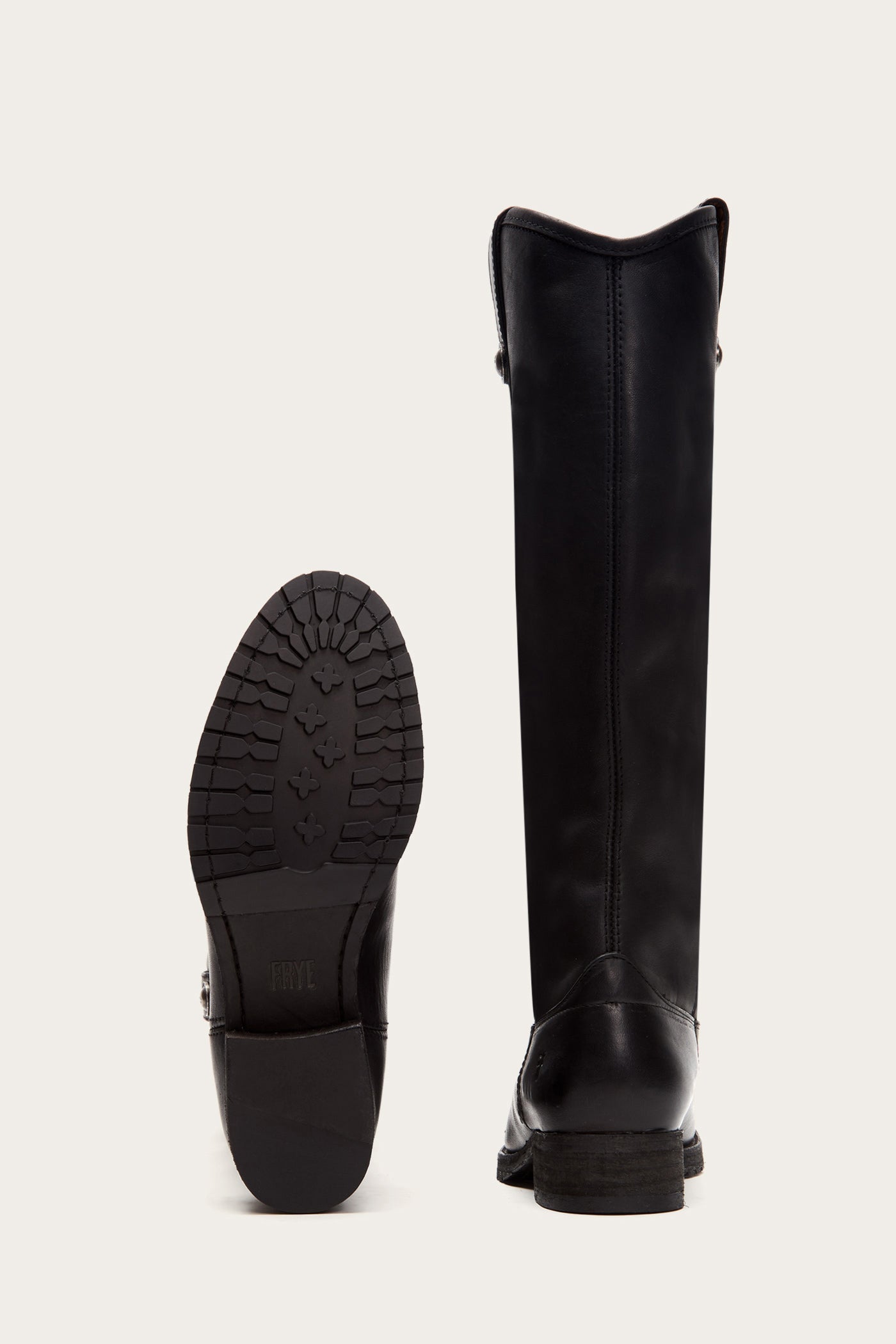 Melissa Button Lug Tall Boots - Vintage & Pre-Loved Women's Fashion Footwear for Casual Outfits & Fall Wardrobe
