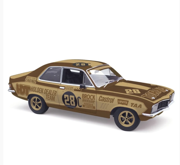 1:18 Scale Holden LJ XU-1 Torana 1972 Bathurst Winner 50th Anniversary Gold Livery Diecast Model Car - Classic Carlectables 18795 - Perfect for Collectors, Display, and Racing Enthusiasts