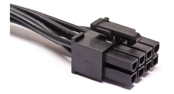 ModRight Black Out Series 4 Pin EPS to 8 Pin EPS Adapter Cable - 12 Inch High-Quality Power Extension for PC Builds & Custom Gaming Rigs - Perfect for Cable Management and Power Supply Upgrades