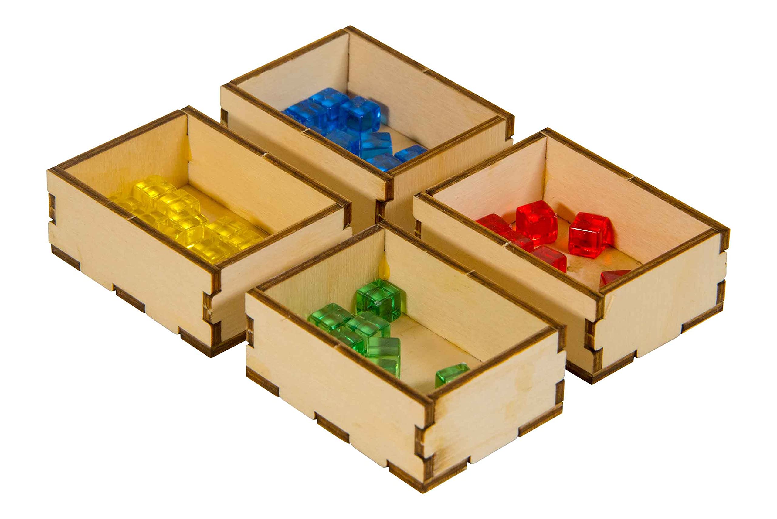 The Broken Token Wooden Game Organizer for Terraforming Mars: Ares Expedition - Multi-Tray Storage Box for Enhanced Gameplay and Organized Board Game Nights