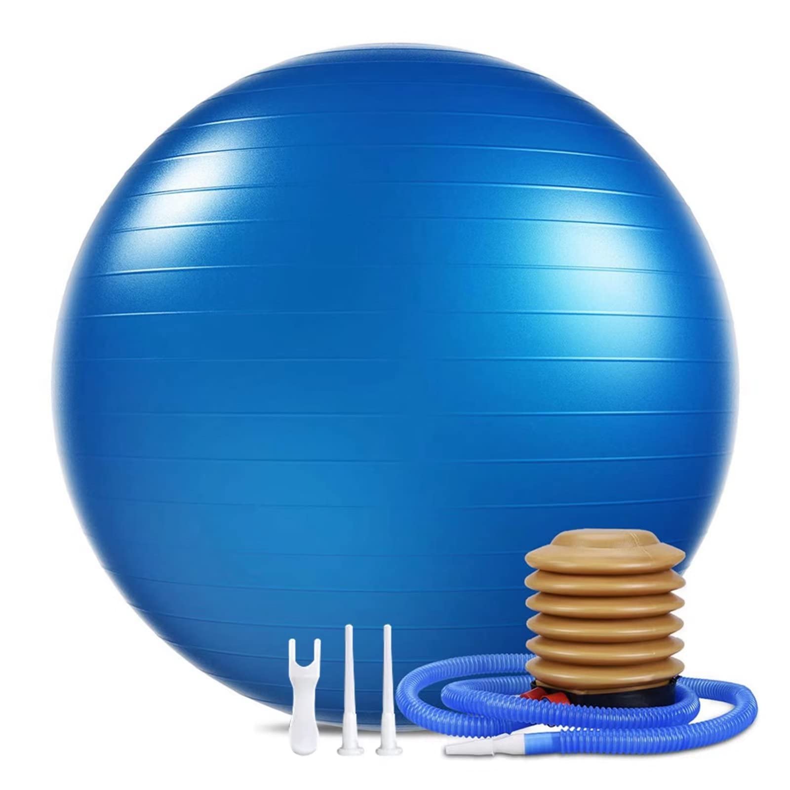 Premium Anti-Burst Yoga Ball Chair - 2200lbs Capacity for Gym, Pilates, Fitness & Office Work - Perfect for Home Workouts, Pregnancy Exercise & Physical Therapy - Swiss Balance Stability Ball for Training, Massage & Birthing Support