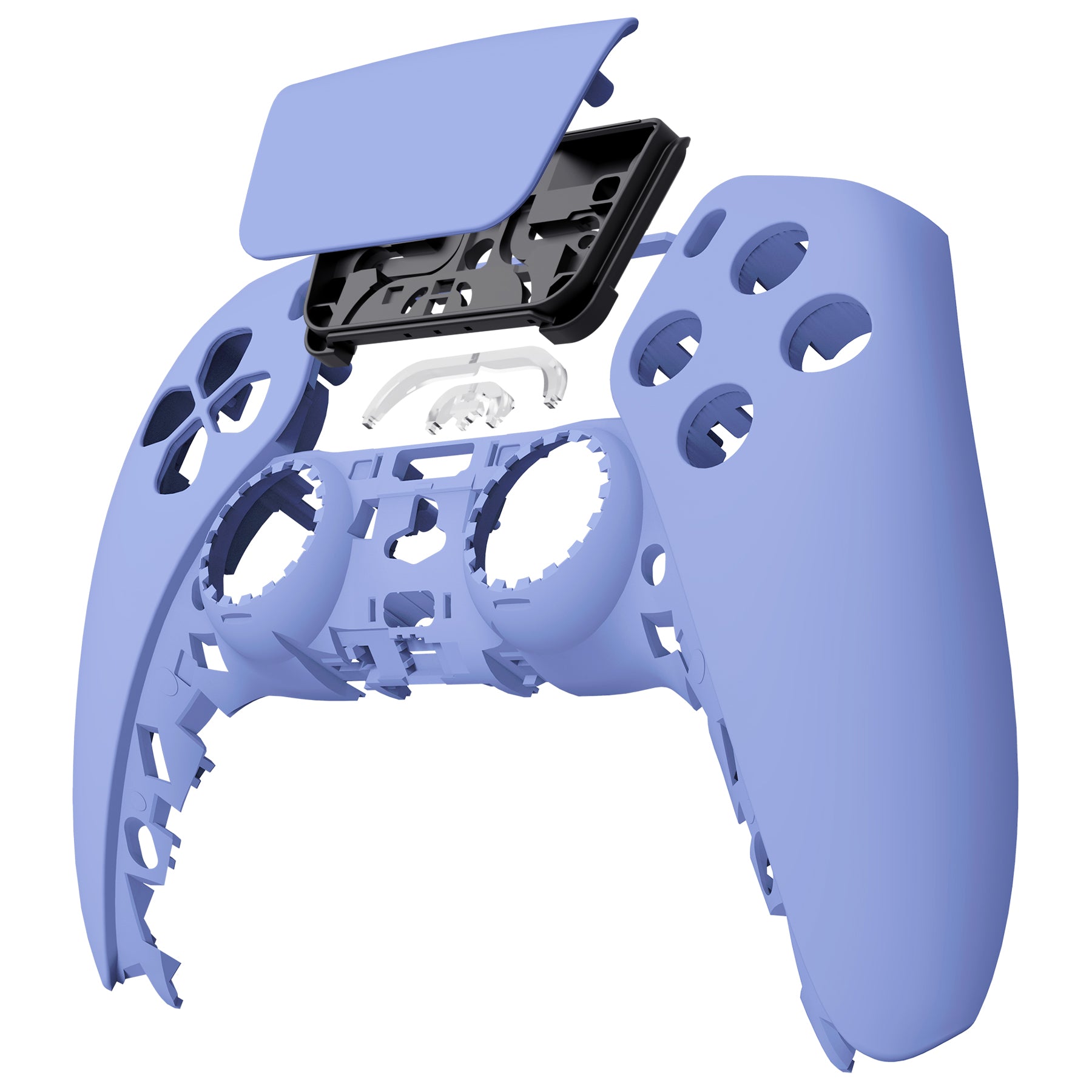 eXtremeRate Light Violet Front Housing Shell with Touchpad for PS5 Controller BDM-010/020/030/040/050 - DIY Replacement & Customization for Gaming Enthusiasts | Perfect for PS5 Controller Repair and Personalization