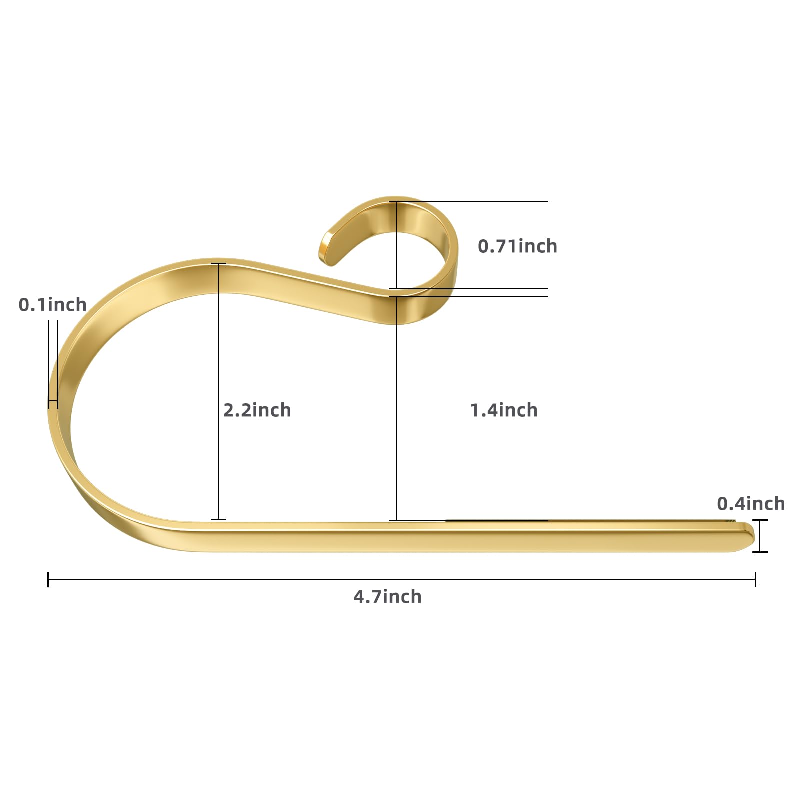 6 Pack Christmas Stocking Holders - Heavy Duty Metal Mantel Hangers for Fireplace, Holiday Decorations - Perfect for Xmas Tree, Gifts & Festive Home Decor