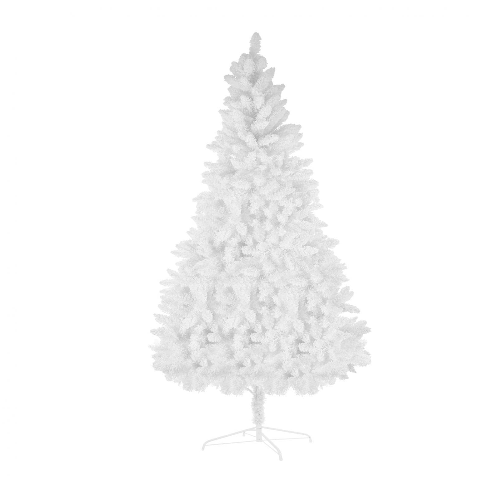 8ft CRX Artificial Christmas Tree with 1000 Branches - Flocked Snow Tree Prelit with Metal Stand | Pink Farmhouse Holiday Decor for Living Room, Office & Party