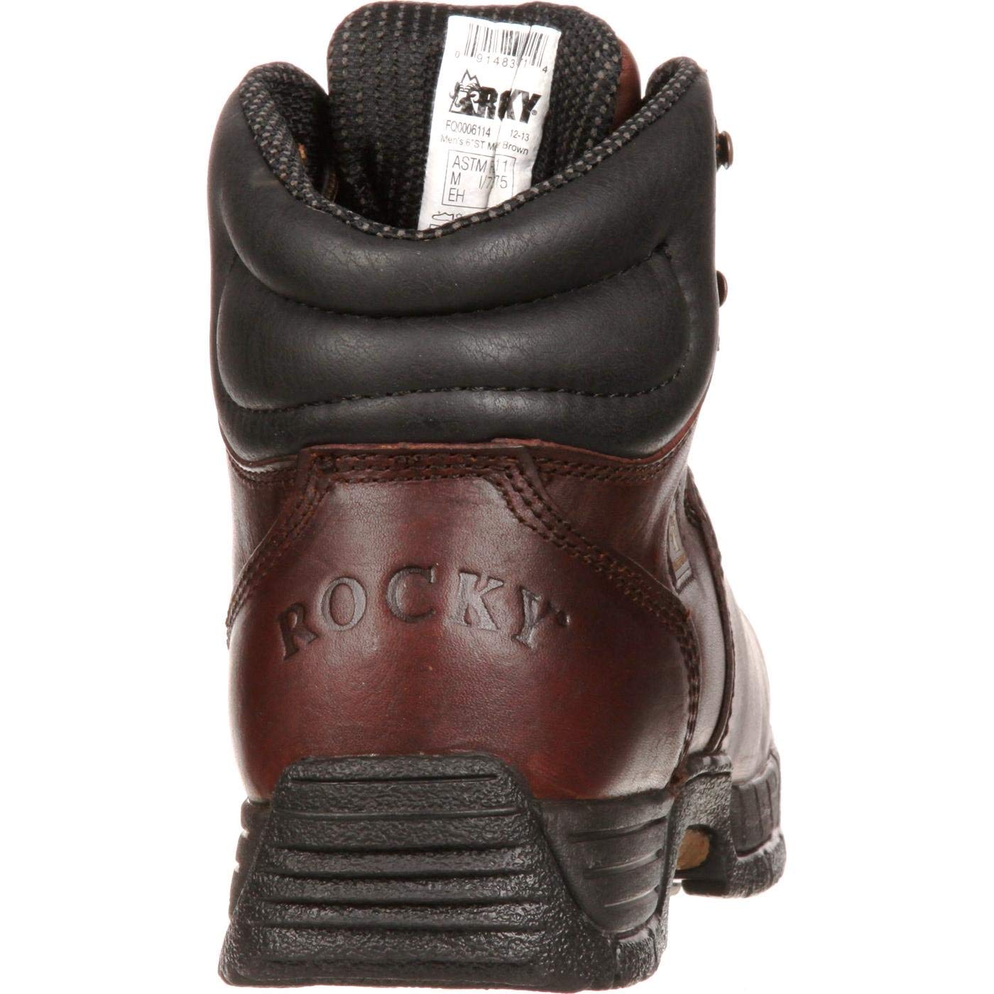 Rocky Men's Mobilite 6-Inch ST Work Boot - Durable & Comfortable Safety Boots for Construction, Hiking & Outdoor Work