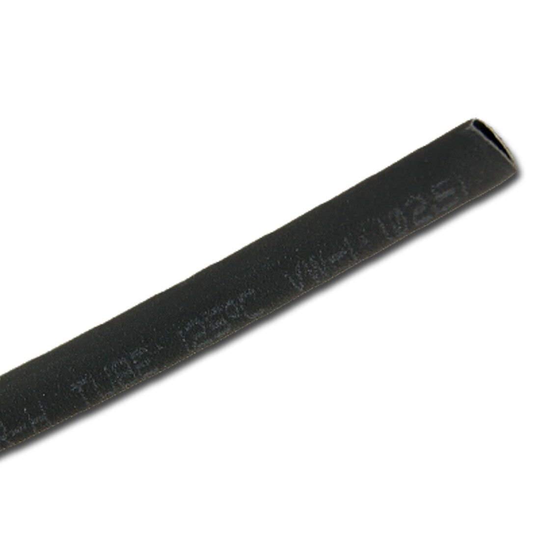 2.5mm Black Polyolefin Heat Shrink Tubing - 6M (19.7ft) Electrical Insulation for Wire Repair, Cable Protection & DIY Projects