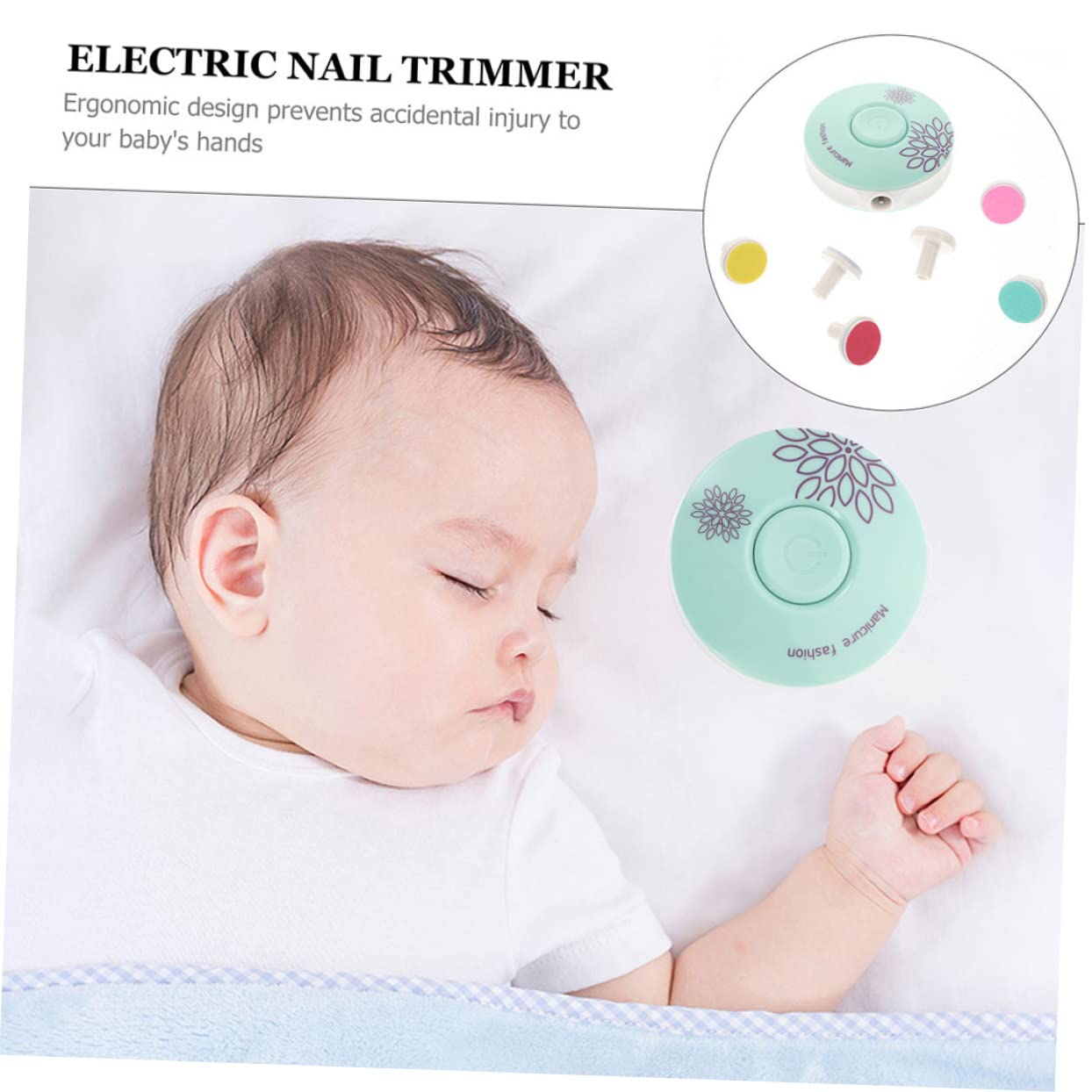 Totority 3-in-1 Electric Nail Trimmer Set - Safe Baby Nail Clippers & Manicure Kit with Ergonomic Design for Boys, Girls & Infants | Gentle Nail Care for Newborns, Toddlers & Kids at Home or Travel