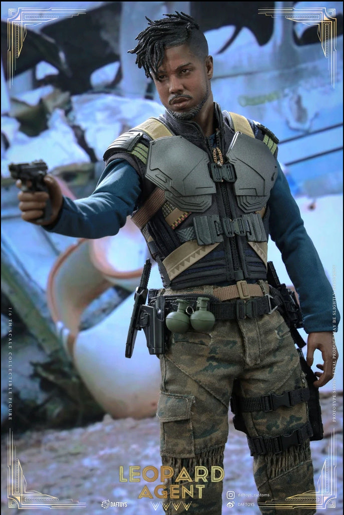 Daftoys 1/6 Scale Leopard Agent Military Action Figure Collectible Model F018 - Perfect for Display, Photography & Collectors