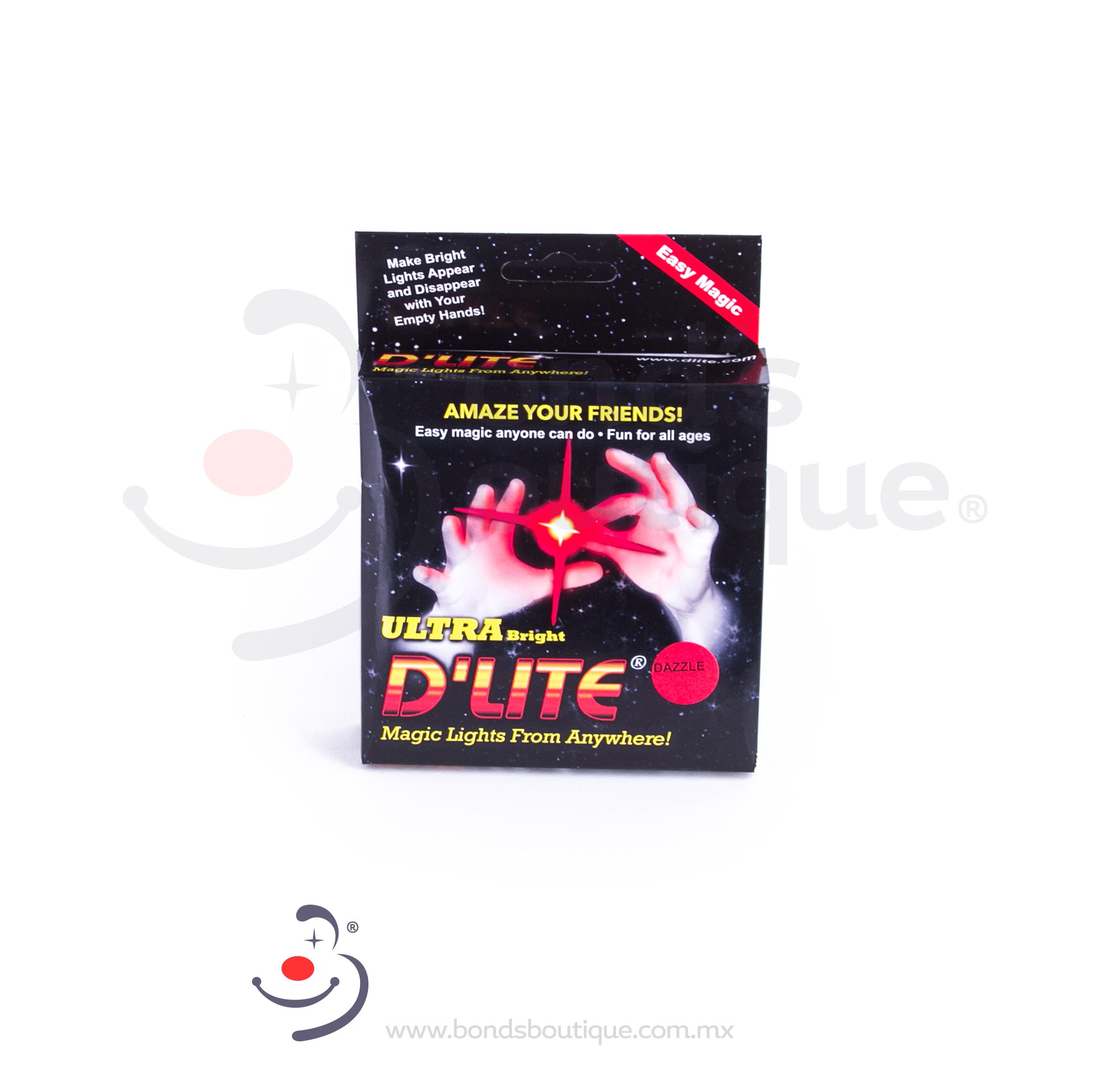 D'LITE Red LED Finger Lights - Glow in The Dark Party Favors for Kids, Rave, Concerts & Nighttime Fun