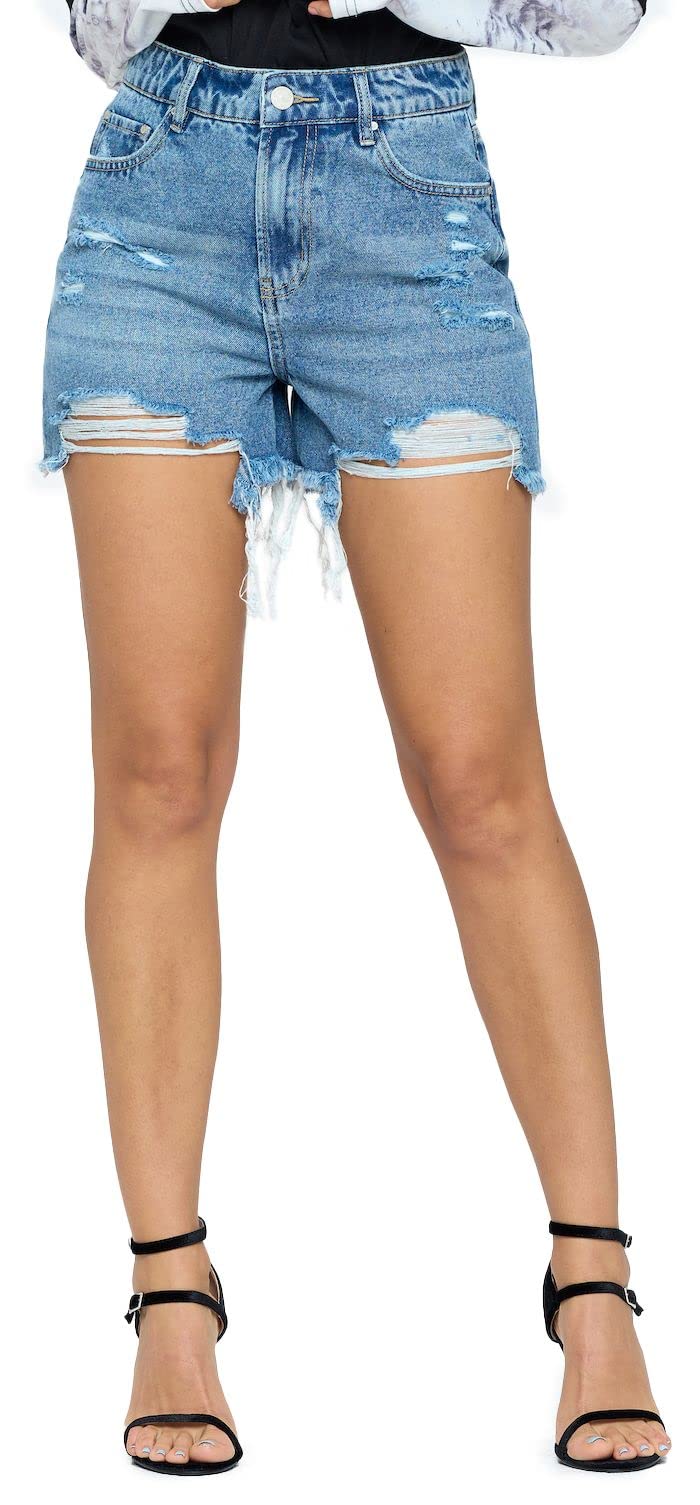 Women's High Waisted Butt Lifting Denim Shorts - Distressed Jean Hot Pants for Summer | Perfect for Beach, Party & Casual Outfits