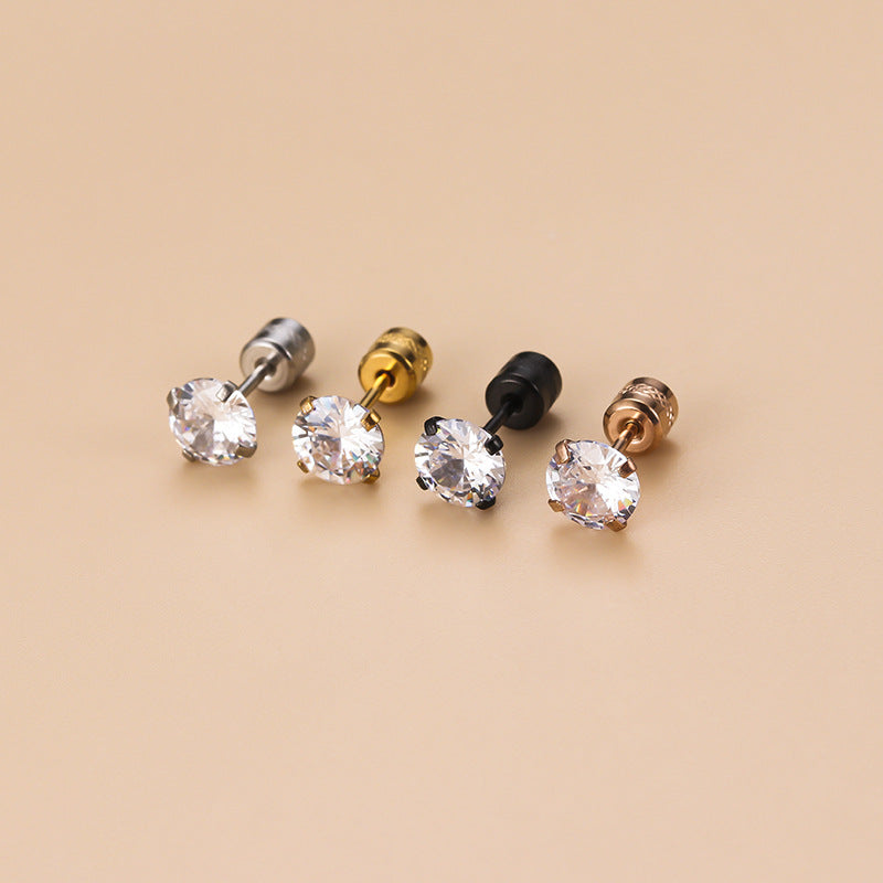 20G Surgical Steel Cartilage Earrings - Rose Gold Stud Earrings for Women | Hypoallergenic Sleeper Earrings for Tragus, Helix & Piercings | Perfect for Daily Wear & Special Occasions