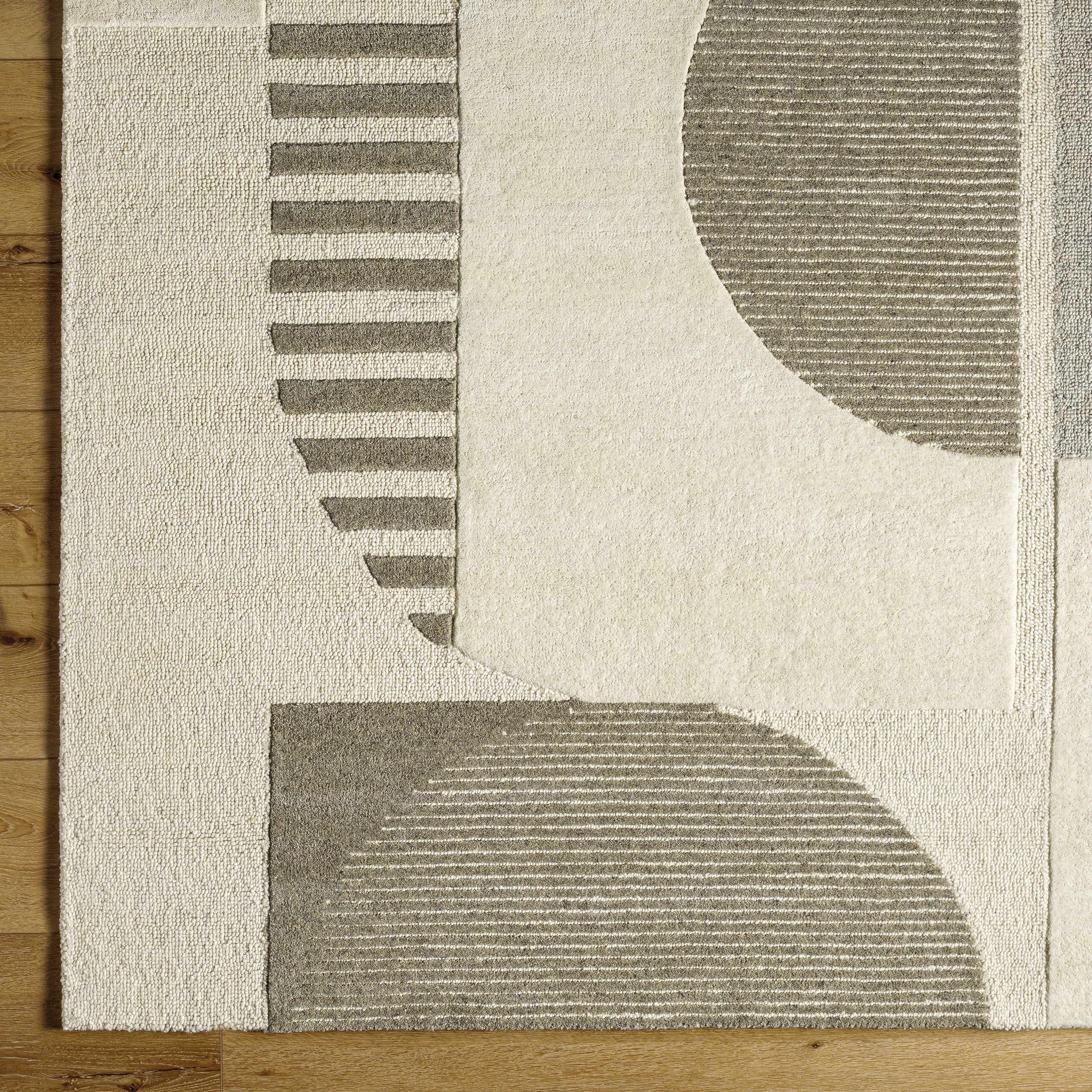 Premium Hauteloom Athan Wool Area Rug 2' x 3' - Soft & Durable for Living Room, Bedroom, Nursery - Perfect for Cozy Home Decor & High-Traffic Areas