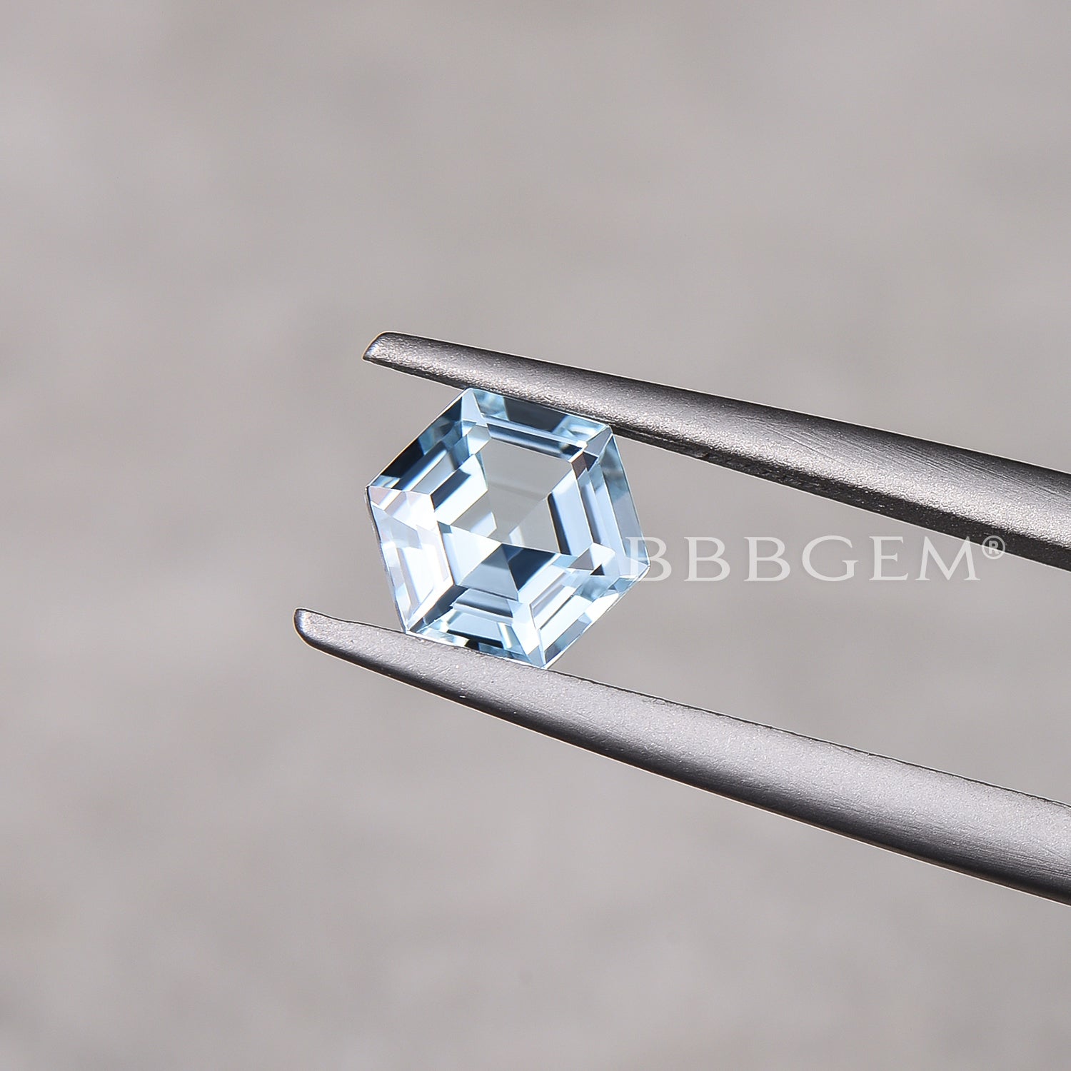 Wholesale 6x6mm Hexagon Cut Natural Aquamarine Gemstones for Jewelry Making - Faceted Aquamarine Beads for Necklaces, Earrings & DIY Crafts