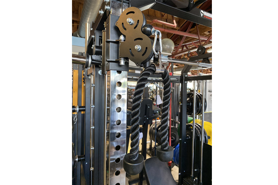 Warrior 701 All-in-One Power Rack with Smith Machine & Cable Crossover - Multi-Functional Home Gym Equipment for Strength Training & Fitness - Perfect for Home Workouts & Garage Gyms (Summer Sale)