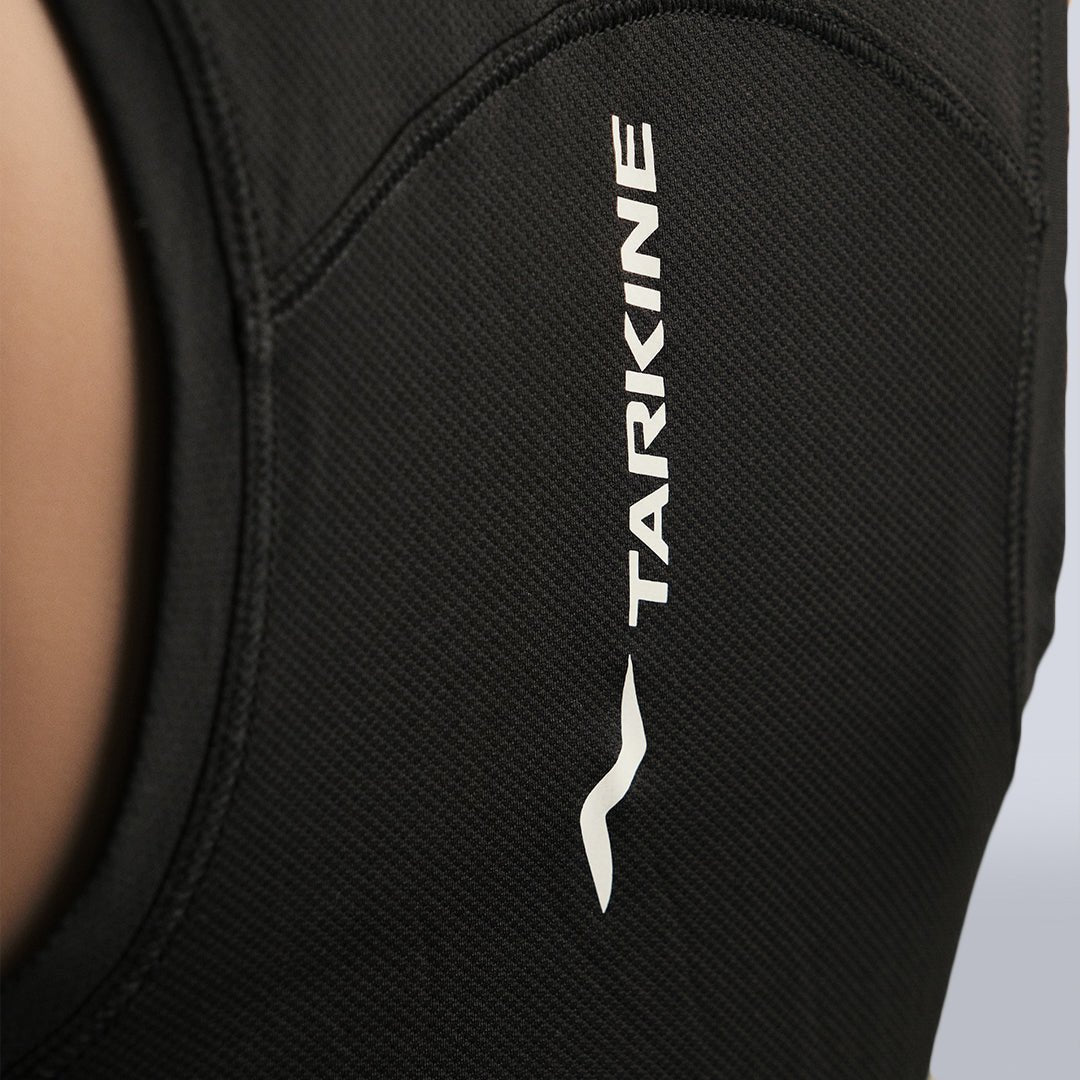 Eco-Friendly Women's Black Lightweight Running Singlet - Perfect for Marathon Training & Outdoor Workouts