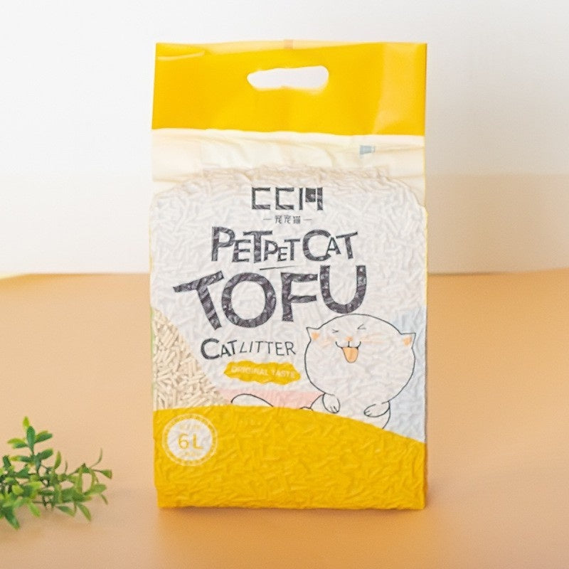 Premium Clumping Cat Litter - High Absorbency, Low Dust, 6L for Odor Control | Ideal for Multi-Cat Homes & Small Spaces | Petpet Brand