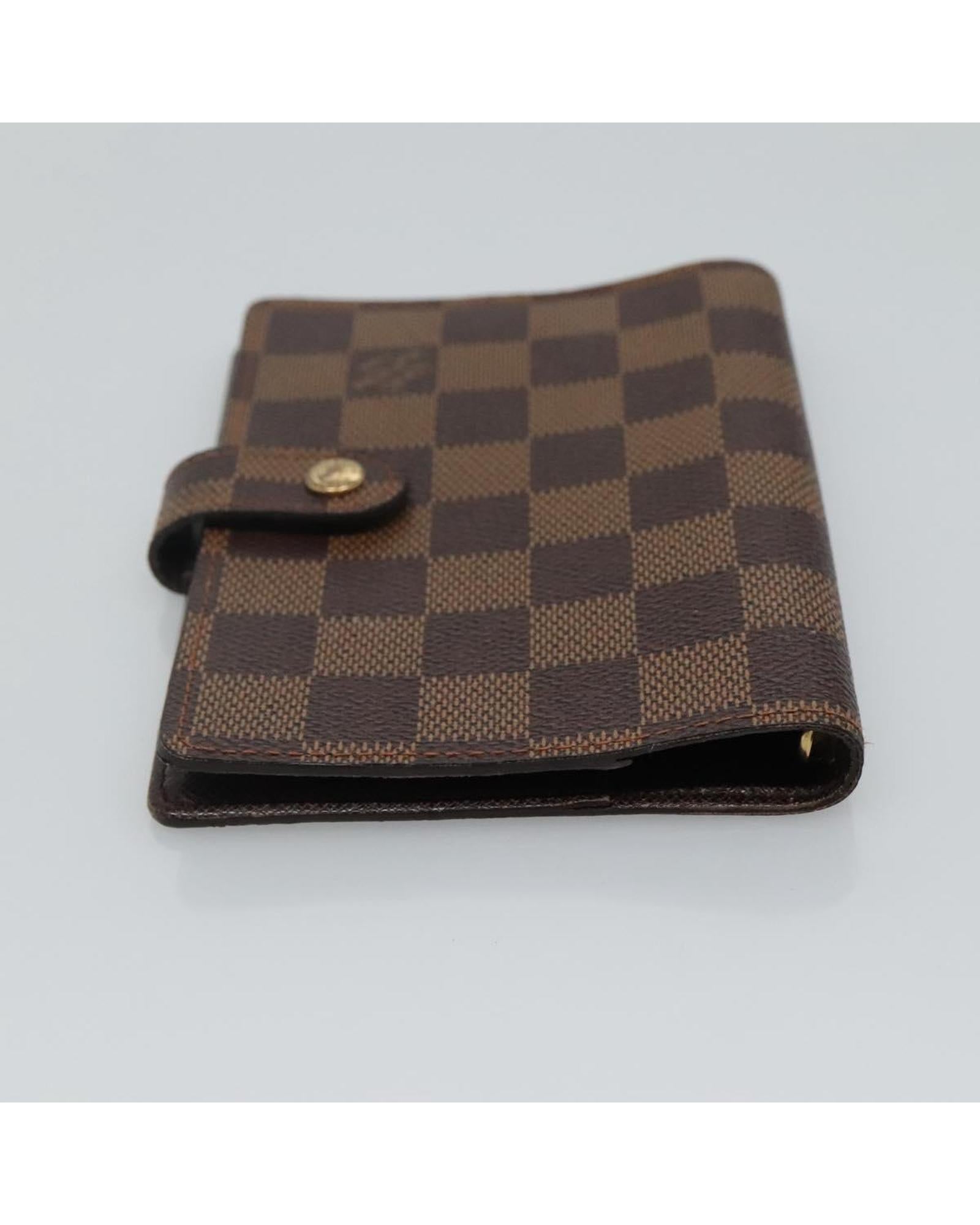 Louis Vuitton Damier Ebene PM Agenda Planner - Luxury Leather Organizer for Business & Personal Use | Perfect for Meetings, Scheduling & Daily Planning