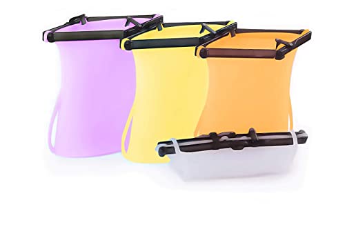 Purple + Orange + Yellow + Clear