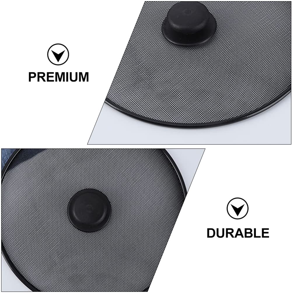 Hemoton 2-Pack Explosion-Proof Pot Lid - Oil Splatter Guard for Frying Pans & Cooking Pots - BPA-Free Kitchen Splatter Screen - Perfect for Sauteing, Frying & Deep Frying - Ideal for Home Chefs & Restaurant Use