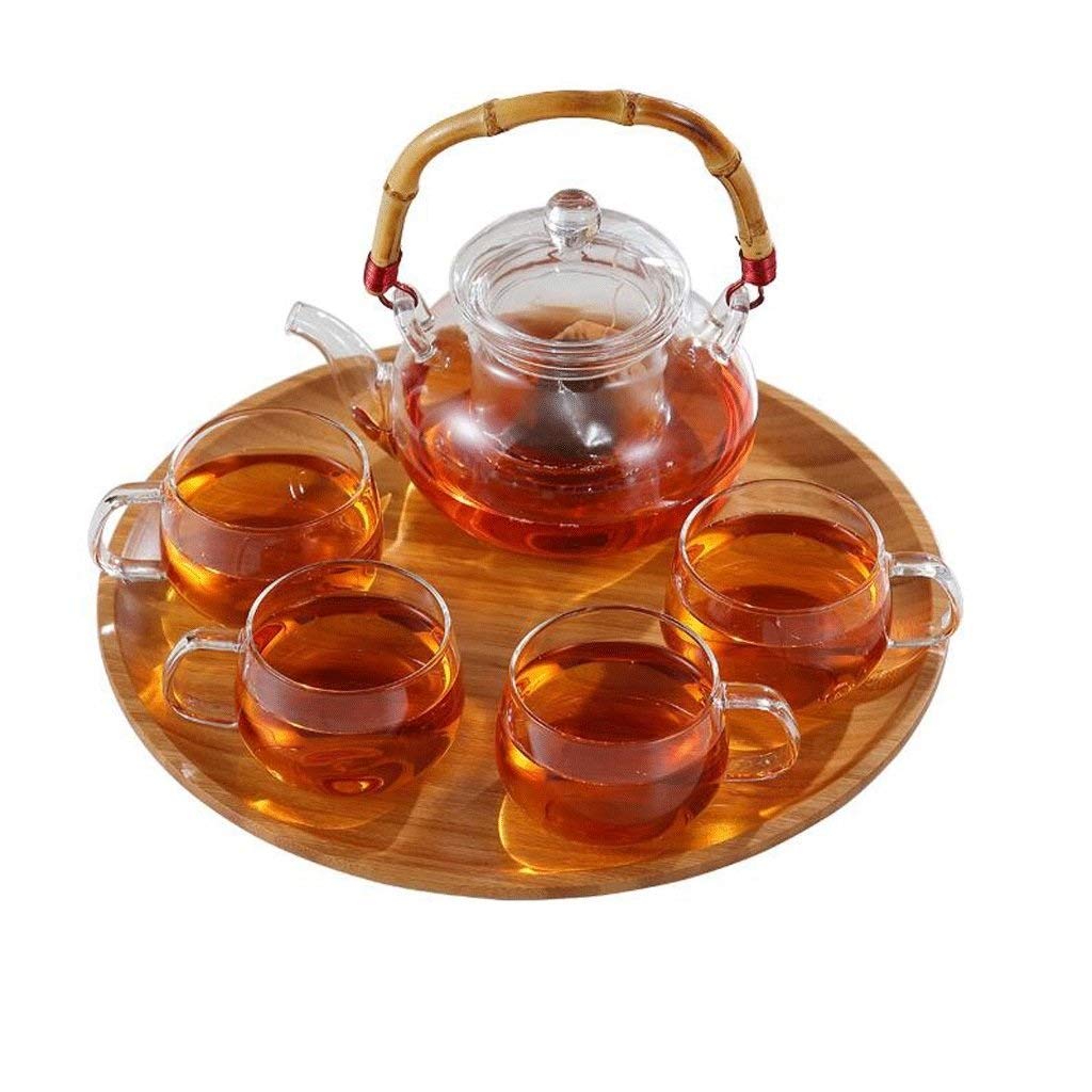 Premium Glass Teapot with Removable Stainless Steel Infuser - Stovetop Safe Tea Kettle for Blooming & Loose Leaf Tea - Perfect for Home, Office & Gift Giving