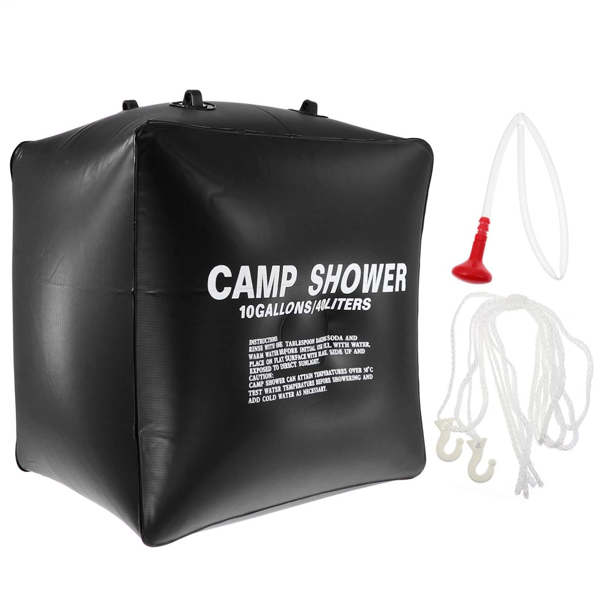 BESPORTBLE Solar Shower Bag - Portable Camping Shower with Solar Heating for Outdoor Travel, Beach, Hiking | PVC Water Bag for Summer, Drying & Emergency Use