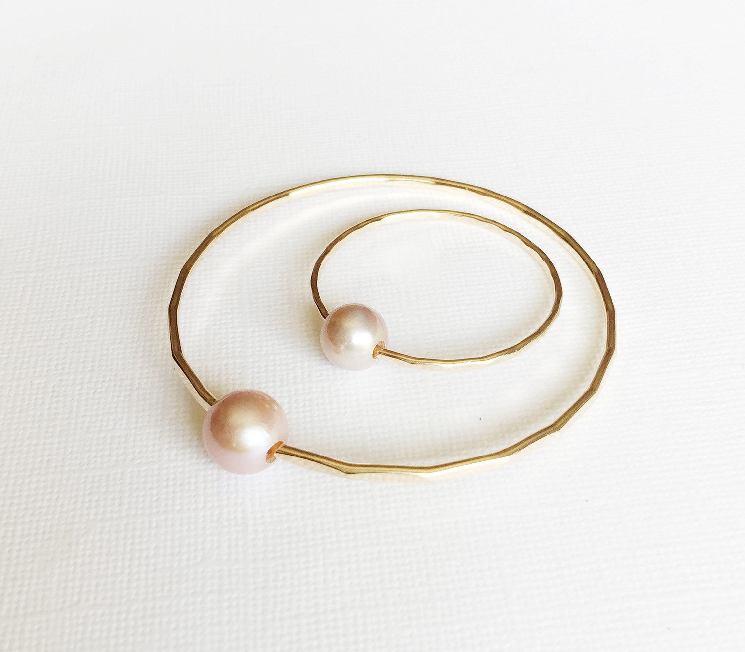 Amelia Pink Pearl Bangles Set (B260) - Elegant Bracelet for Women, Perfect for Parties, Weddings & Daily Wear