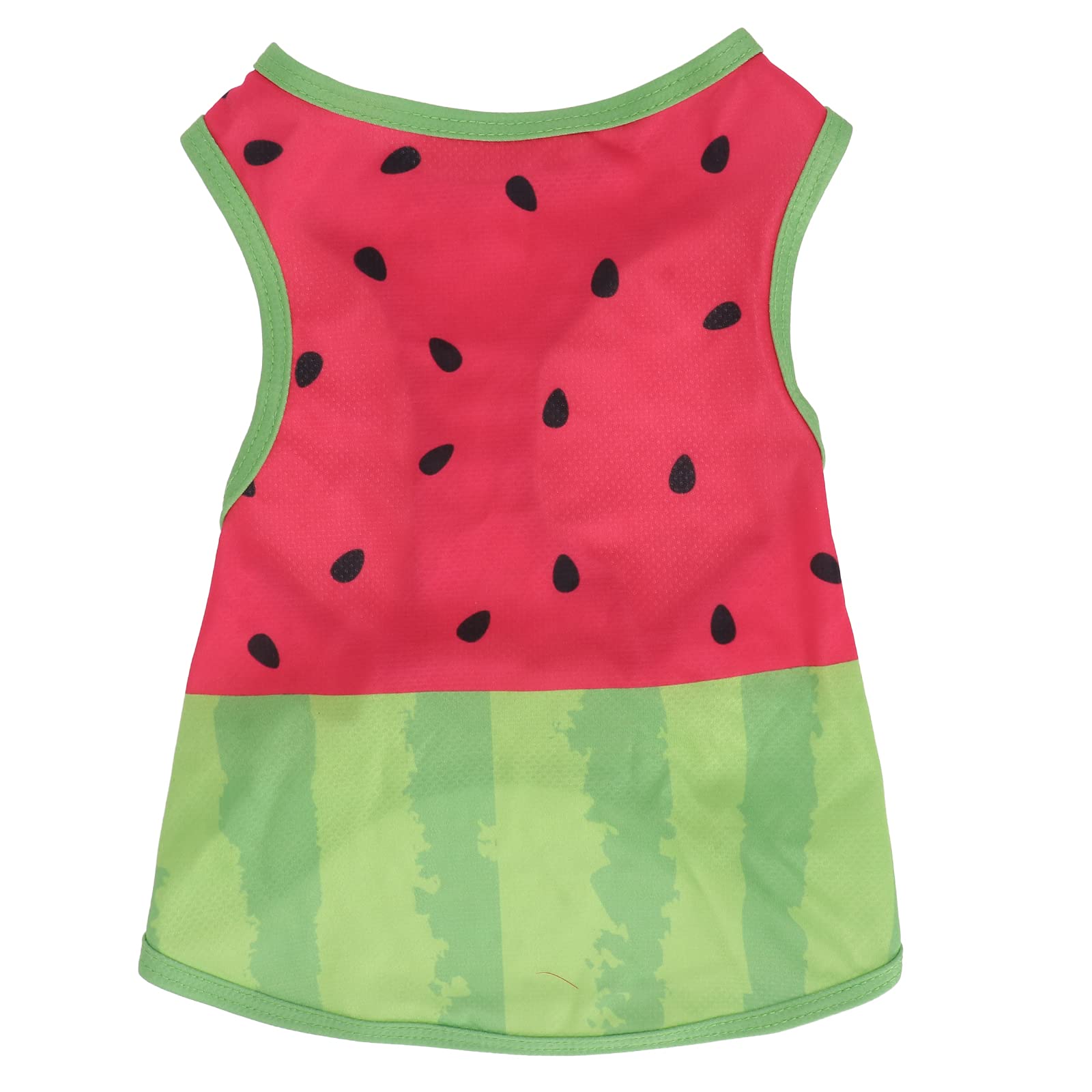 Cooling Dog Vest for Summer - Breathable Pet T-Shirt with Watermelon Pattern, Size M - Perfect for Hot Weather Walks & Outdoor Adventures