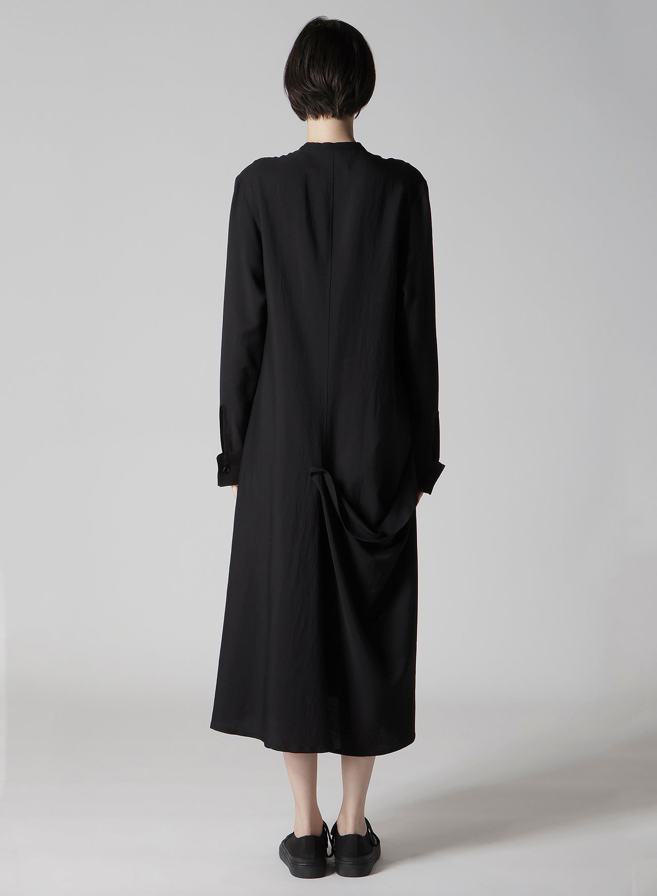 Cu/W High Twisted Gabardine RB Draped Dress - Elegant Women's Office & Evening Wear for Professional & Formal Occasions