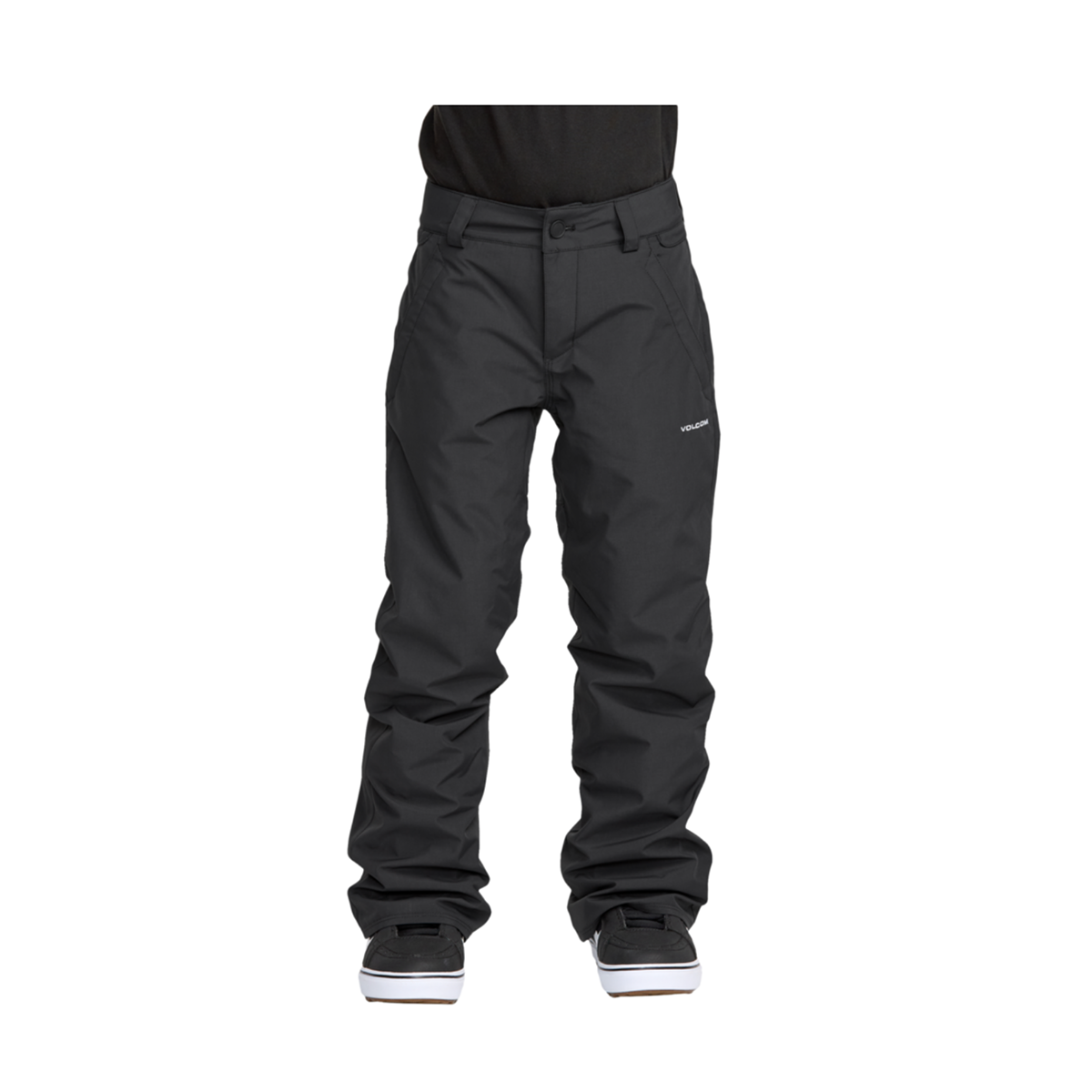 Volcom Kid's Freakin Chino Youth INS Pant 2026 - Black | Comfortable & Durable Boys' Cargo Pants for School, Play & Outdoor Activities