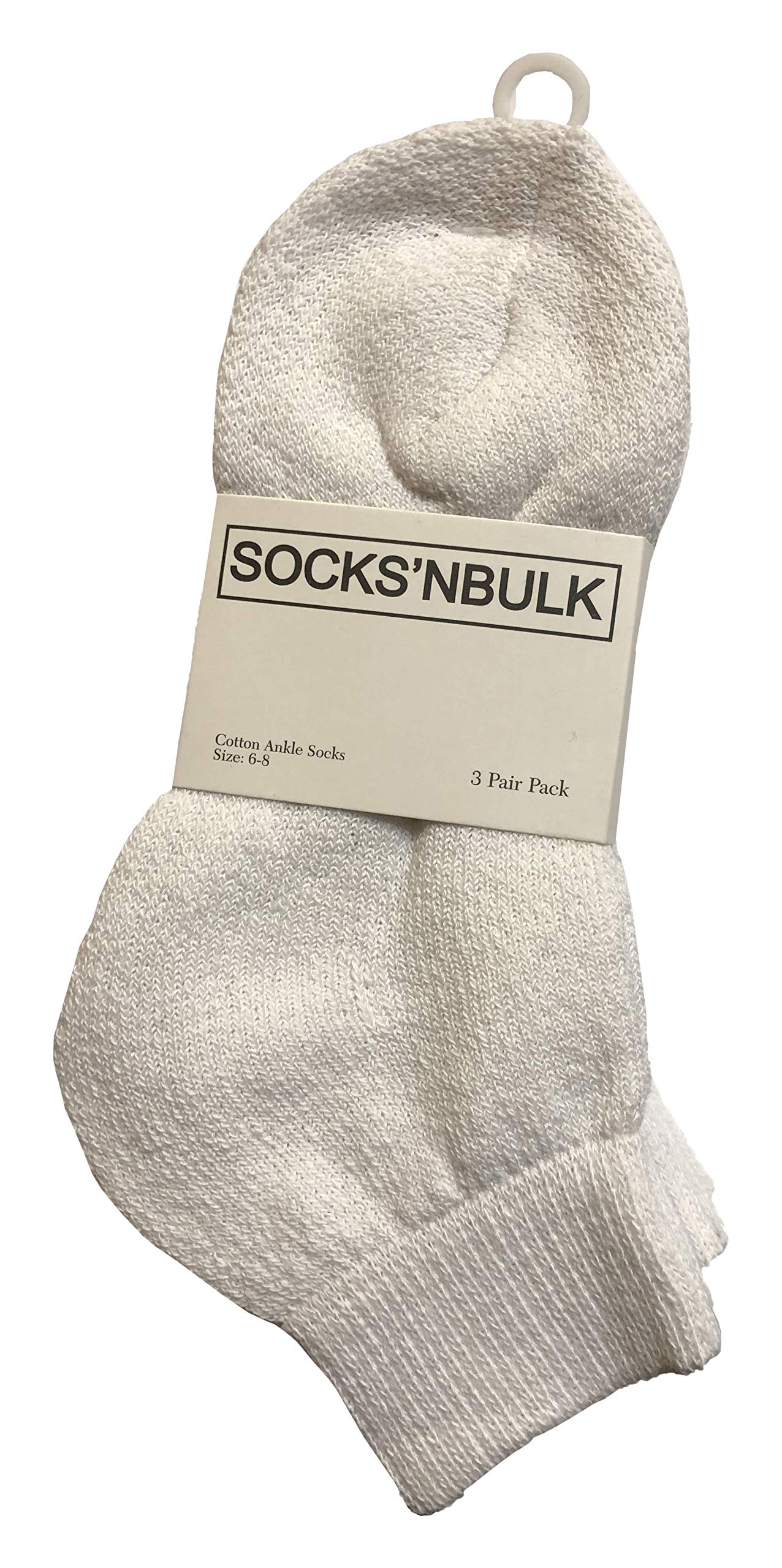 Yacht & Smith 180 Pairs Kids Ankle Socks Bulk Wholesale - Athletic Sports Socks for Boys & Girls (Size 6-8, Shoe 4-7.5) - 180 Pairs White - Perfect for School, Sports & Daily Wear