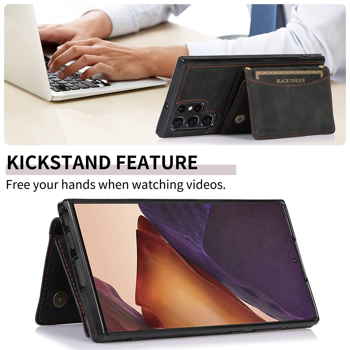 Premium Samsung Galaxy S22 Ultra Wallet Case (6.7