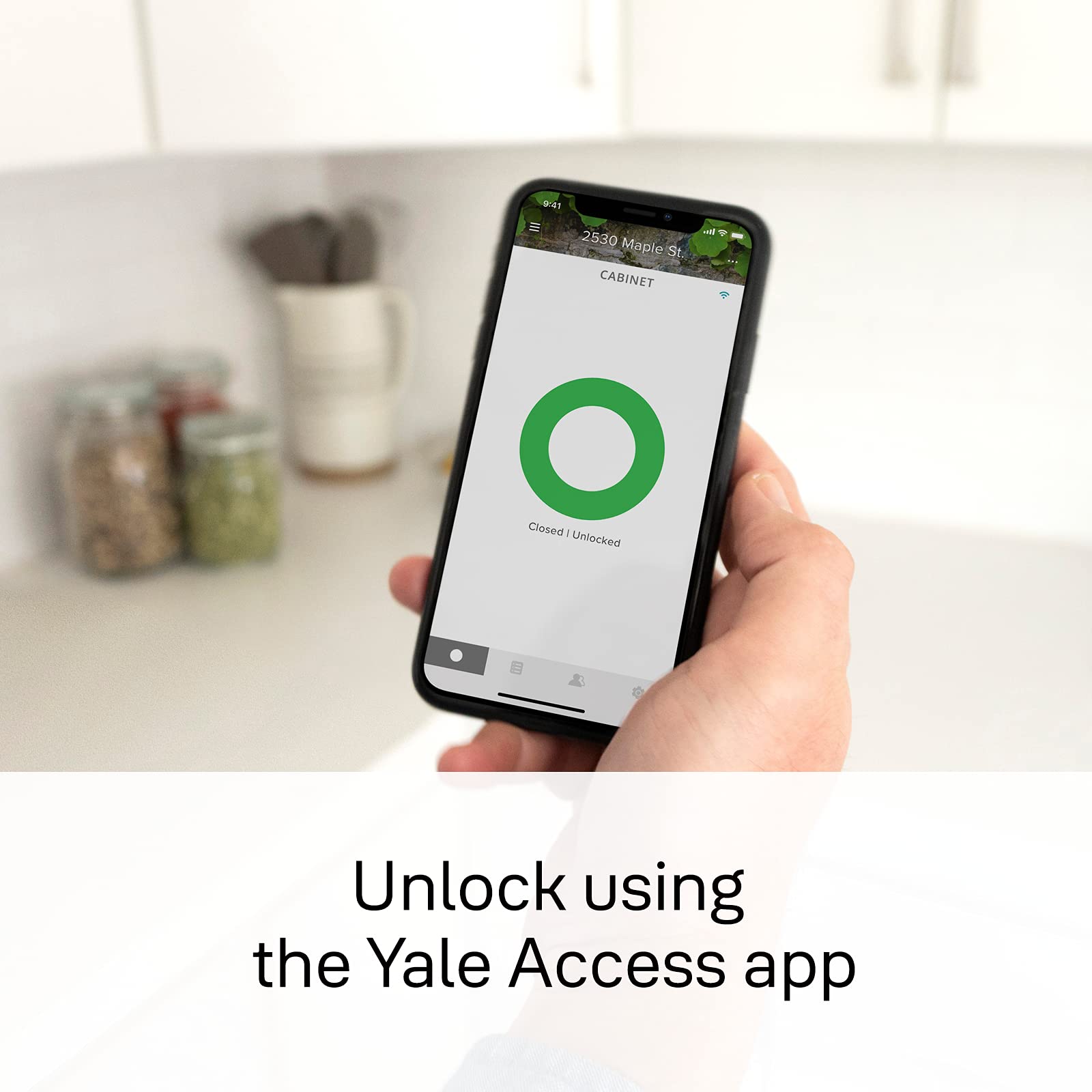 Yale Smart Cabinet Lock - Bluetooth & WiFi Enabled - Secure Your Valuables at Home or Office