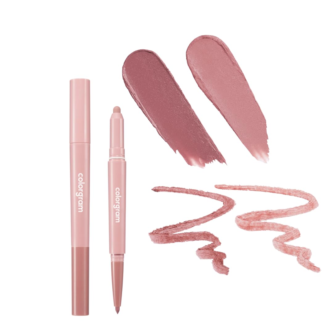 COLORGRAM All In One Overlip Maker 06 Rose Beige - Natural Looking Lip Plumper for Fuller Lips, Perfect for Daily Makeup & Special Occasions